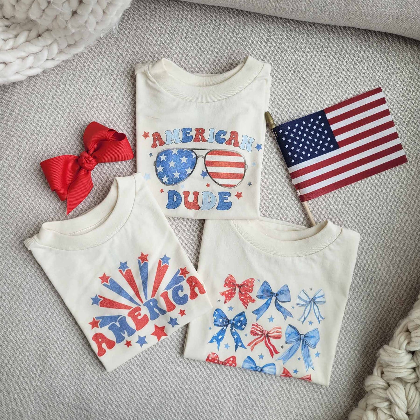 America Graphic Bodysuit | Natural