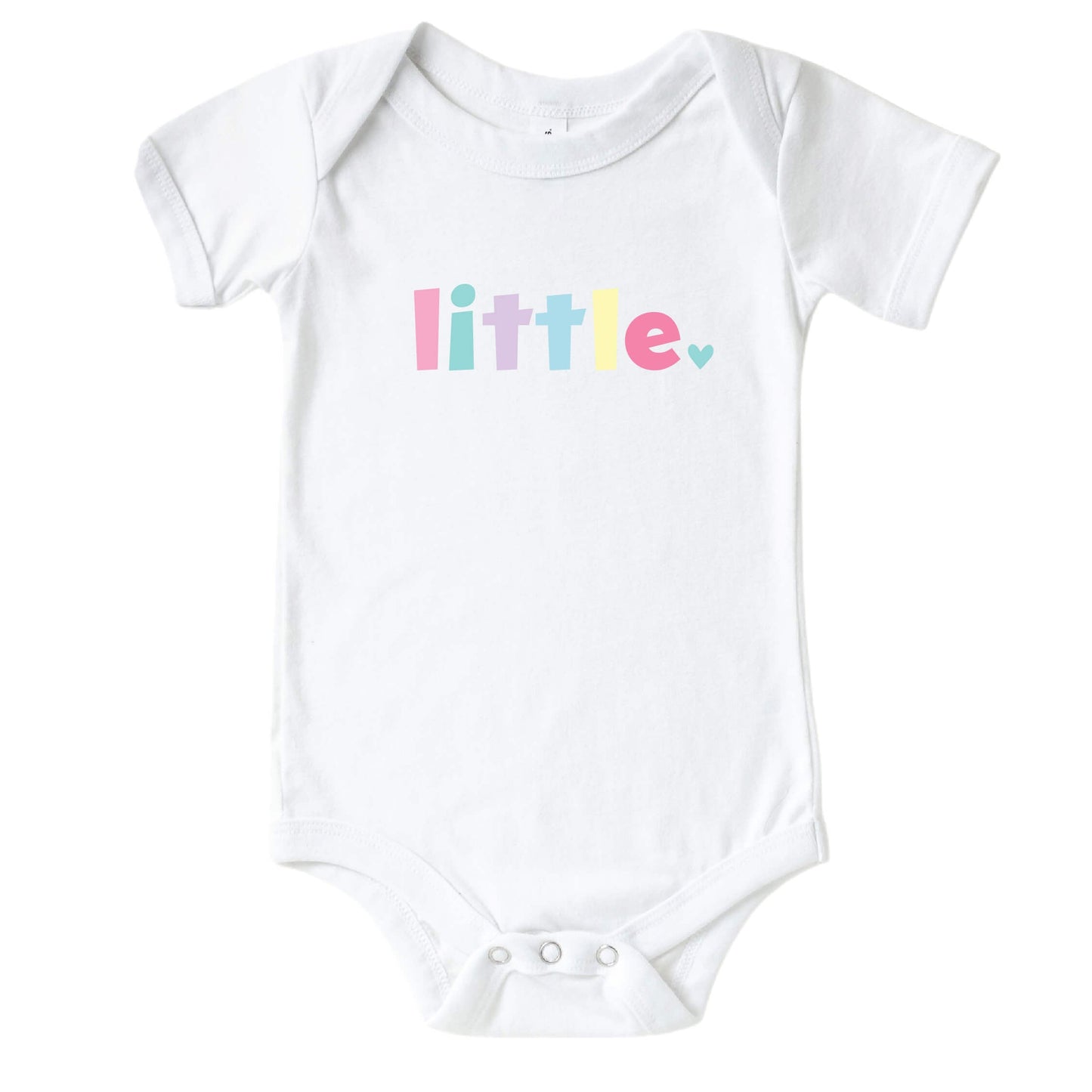 Big, Middle, Little Graphic Tee | White