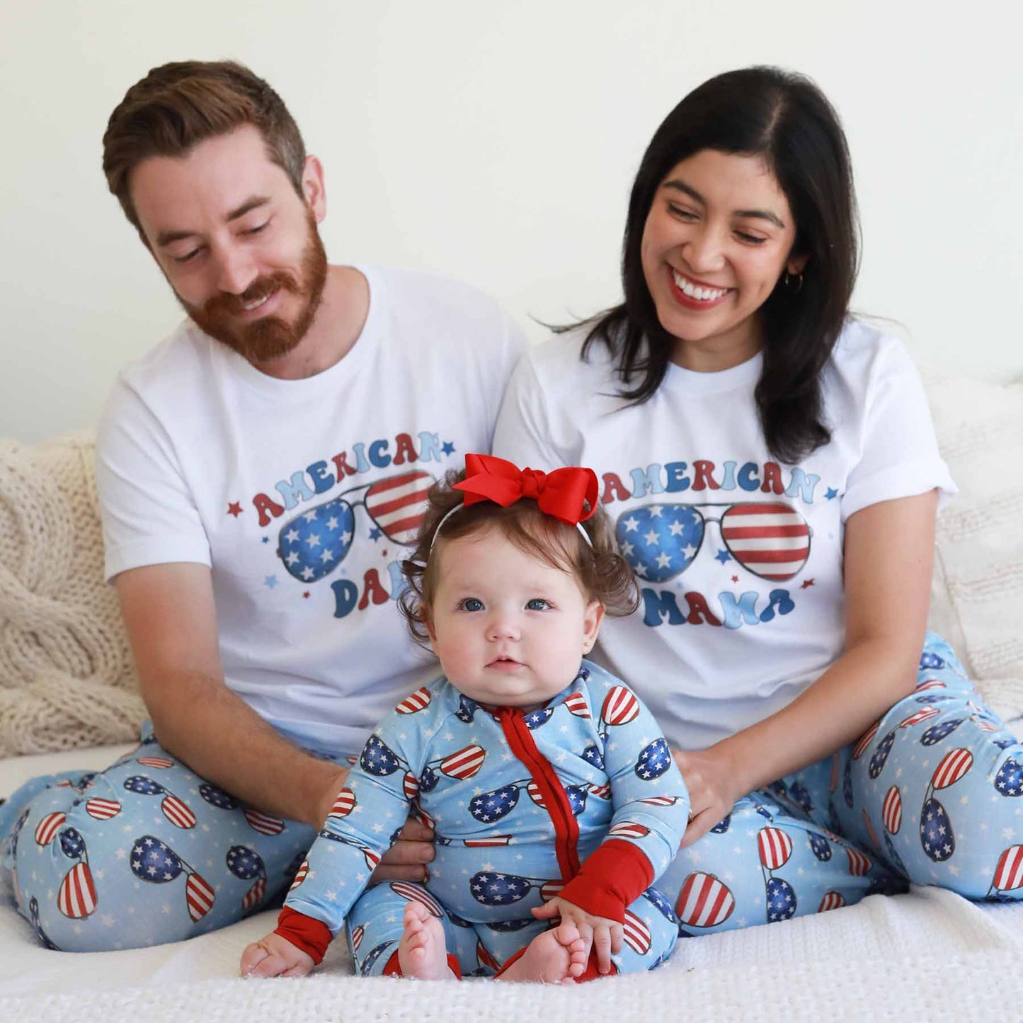 American Mama Graphic Tee | White