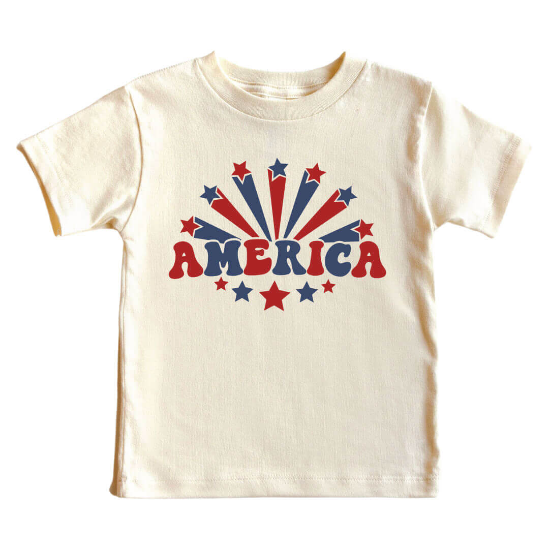 America Kids Graphic Tee | Natural