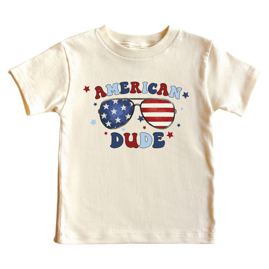 American Dude Kids Graphic Tee | Natural
