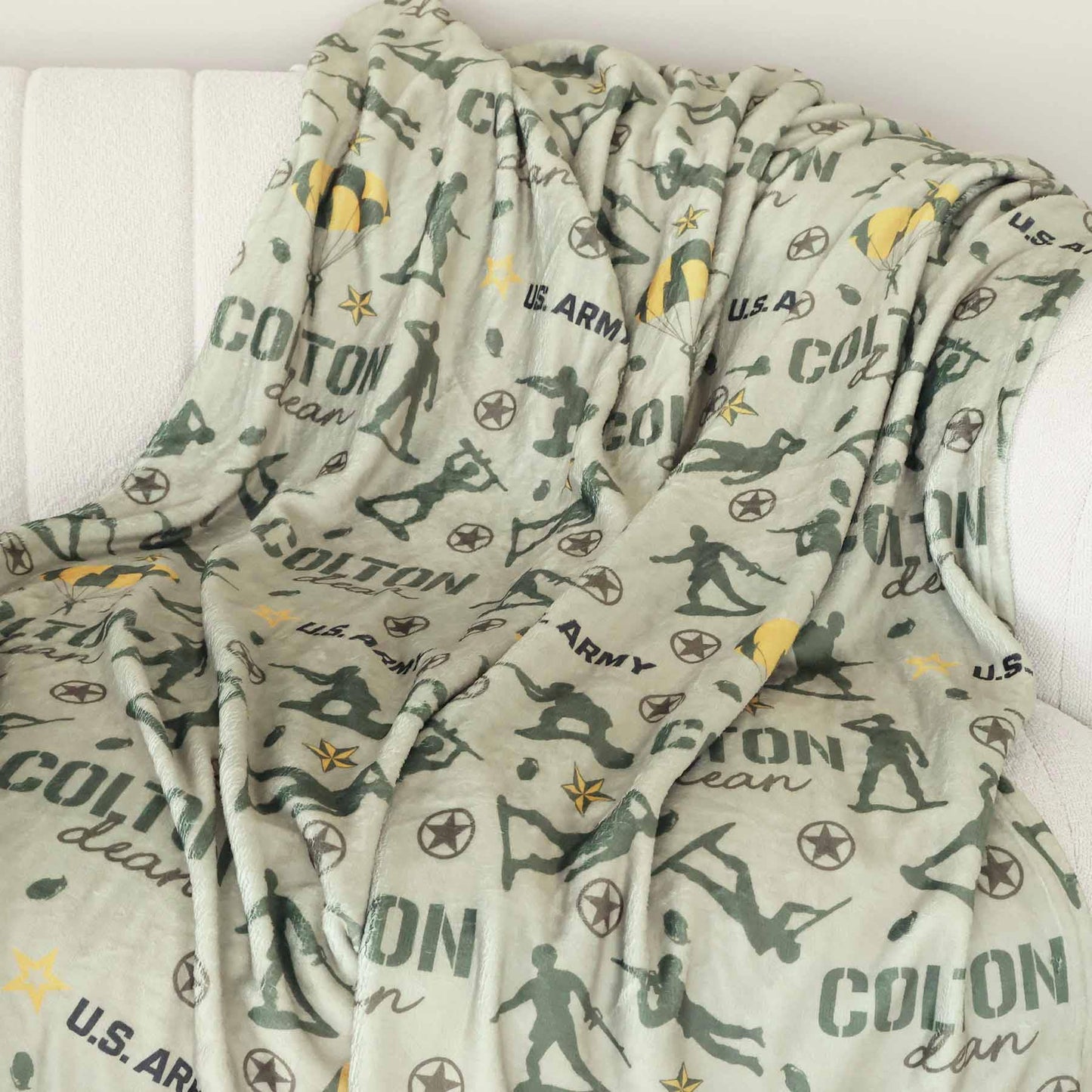 U.S. Army Personalized Kids Blanket
