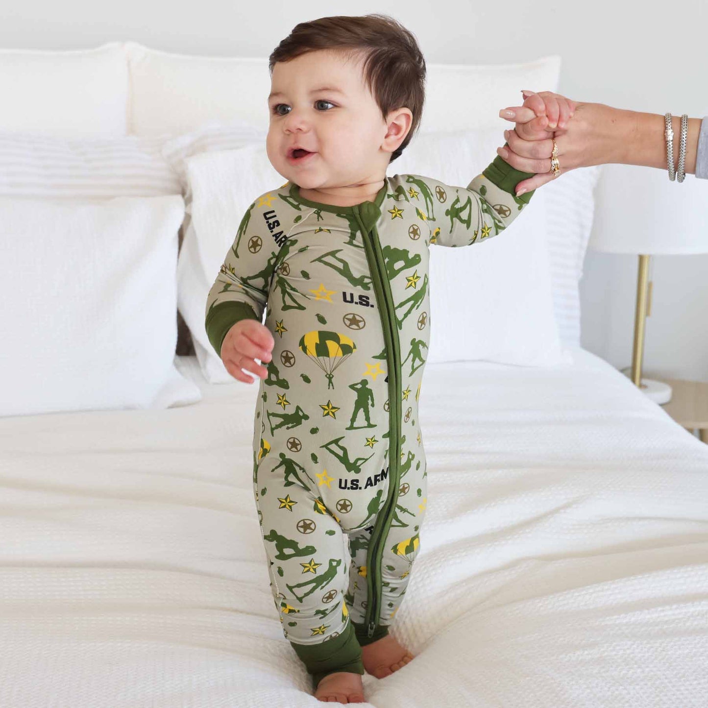 U.S. Army Convertible Zip Romper