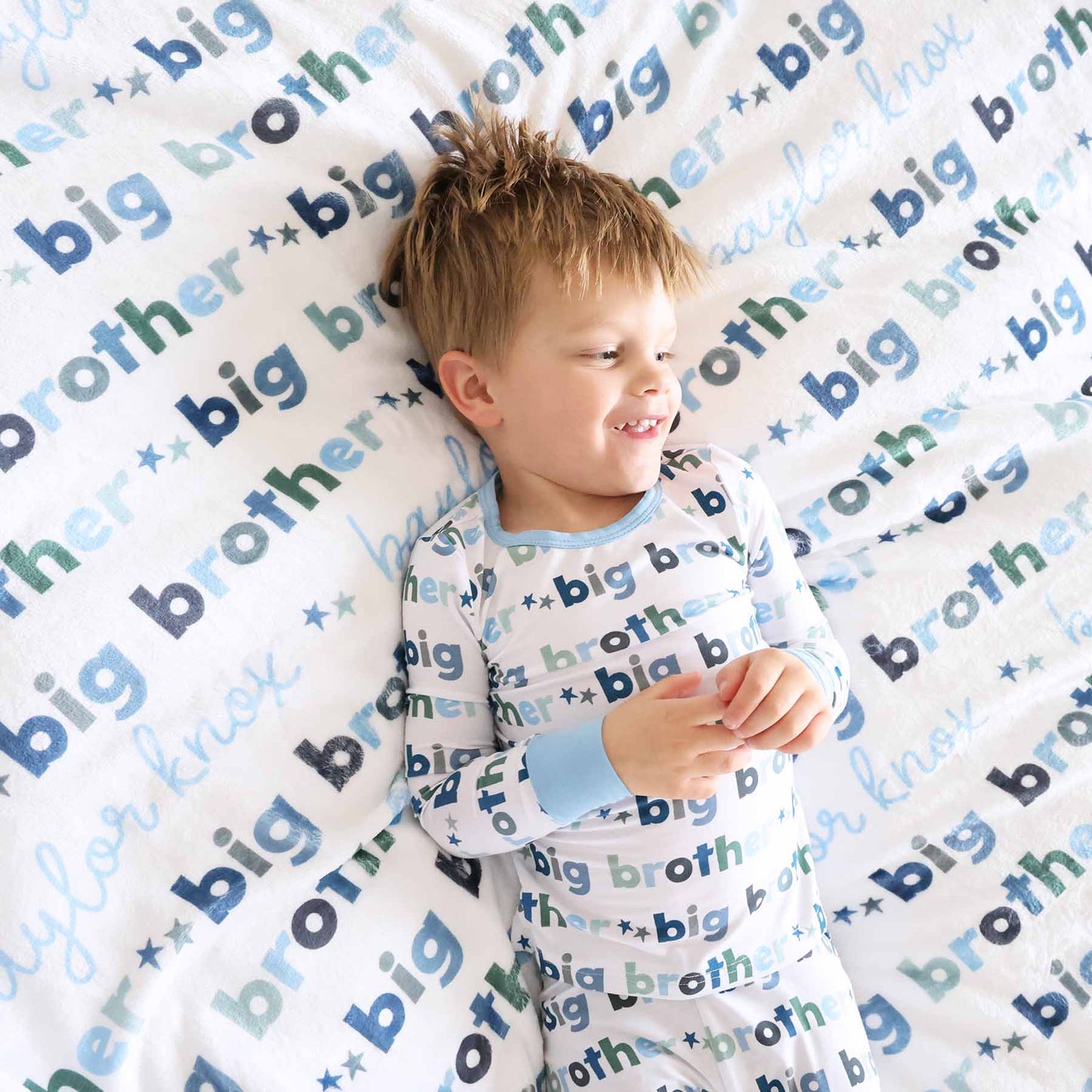 Big Brother Personalized Kids Blanket