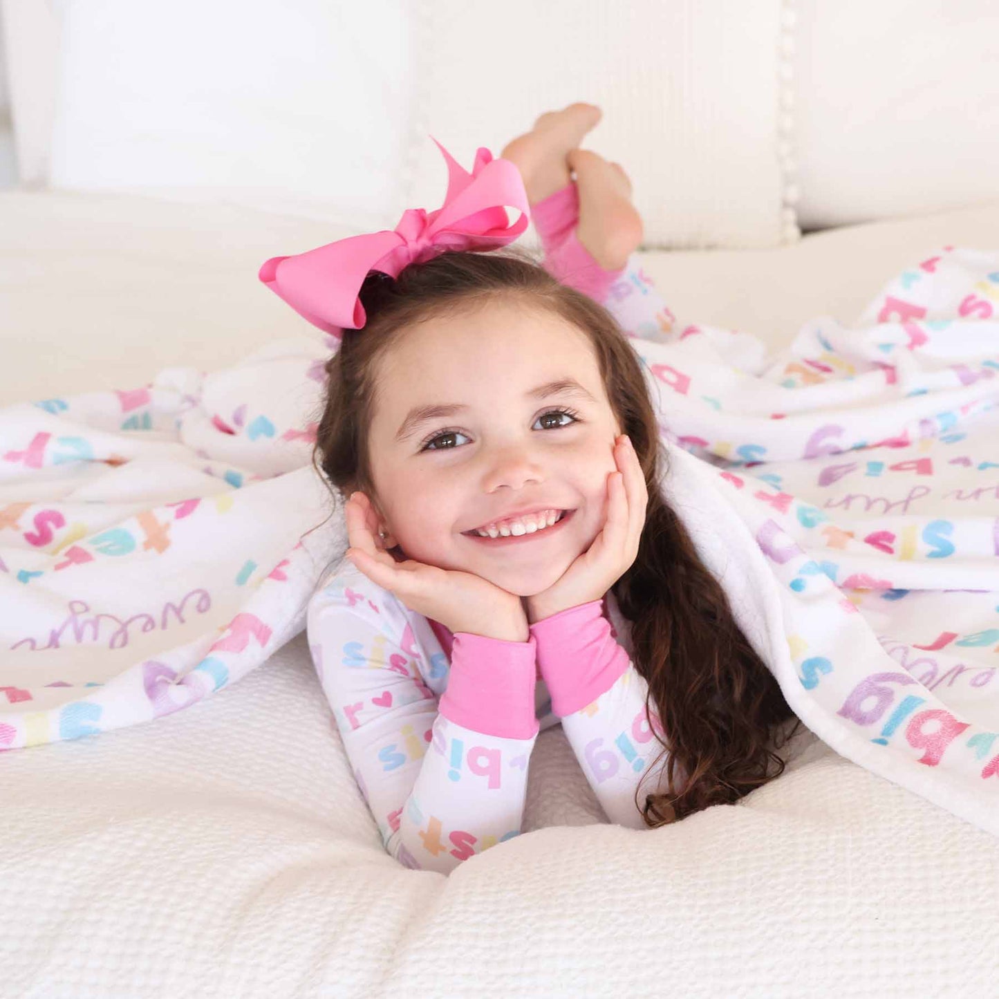 Big Sister Personalized Kids Blanket