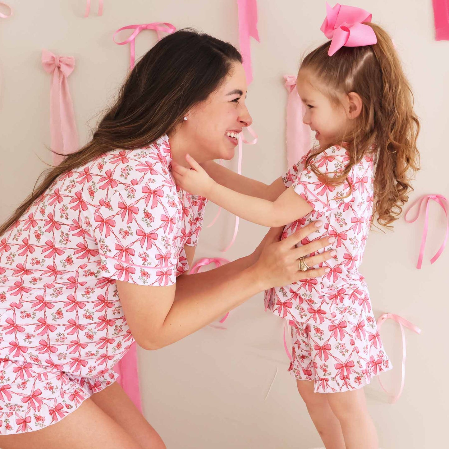Women's Two Piece Short Lounge Set | Bow Besties