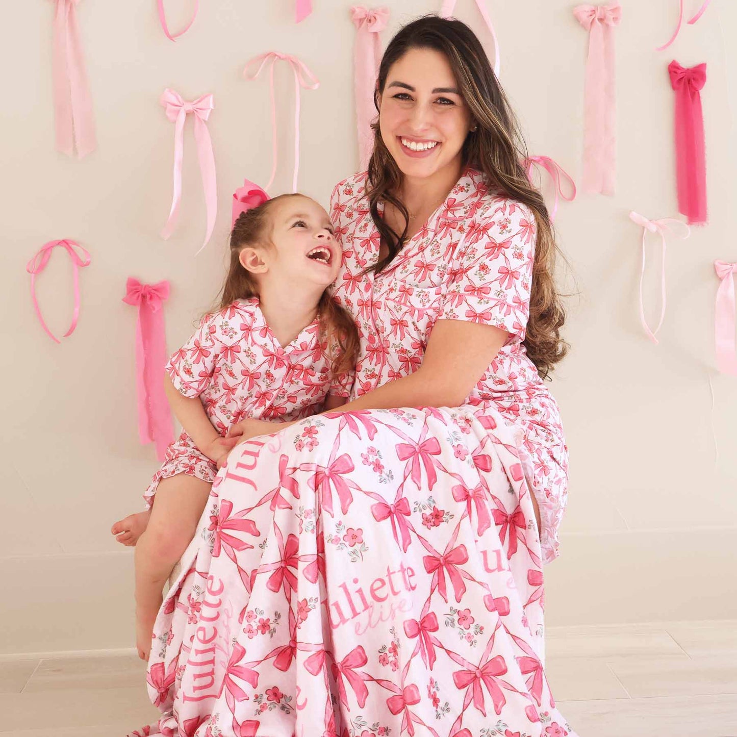 Bow Besties Personalized Kids Blanket