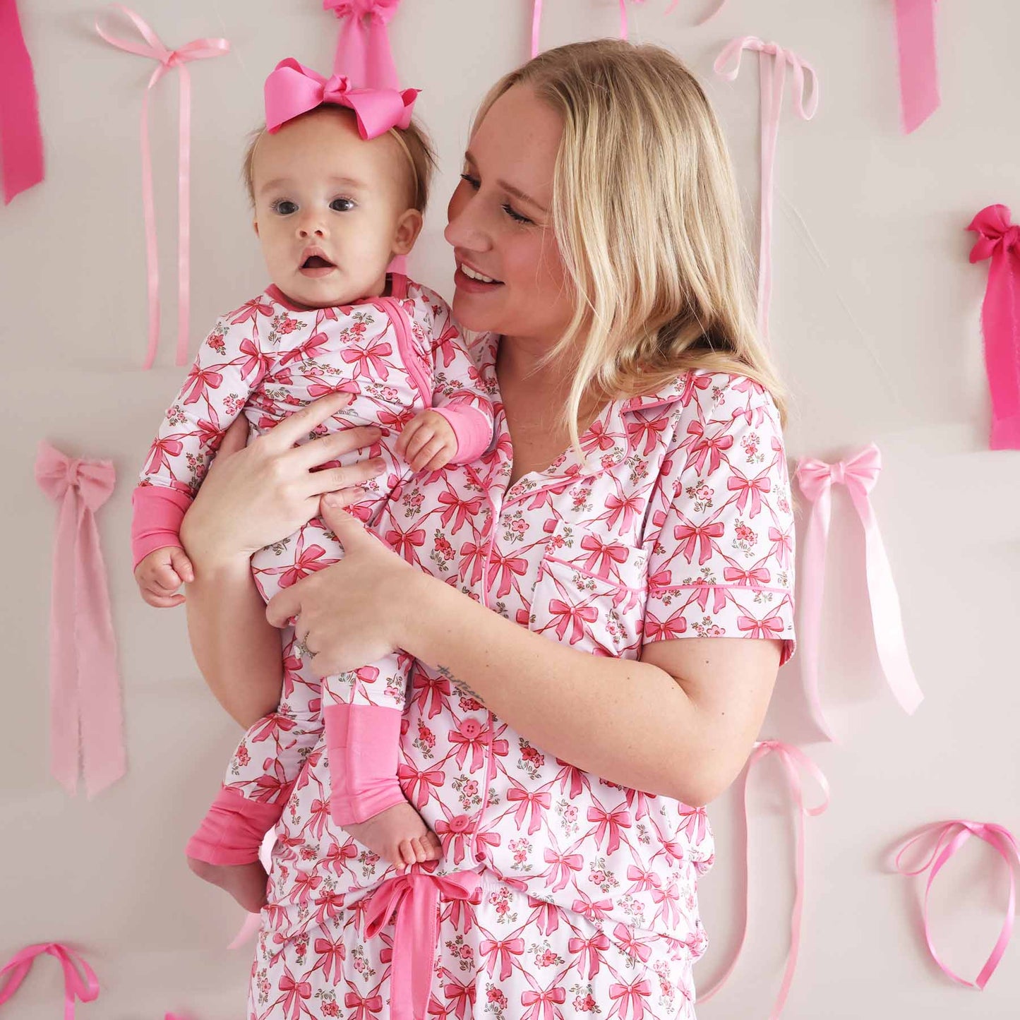 Women's Two Piece Short Lounge Set | Bow Besties