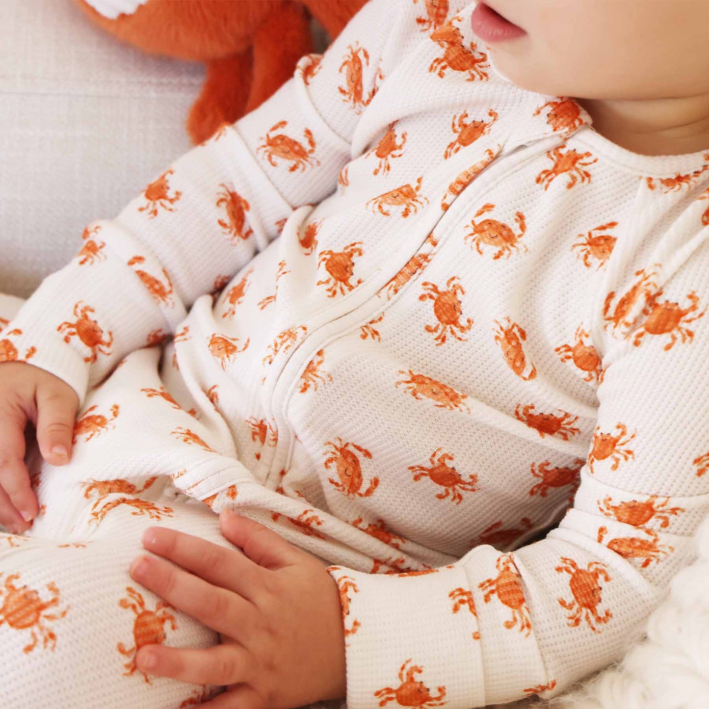 Beachy Waffle Bamboo Convertible Zip Rompers