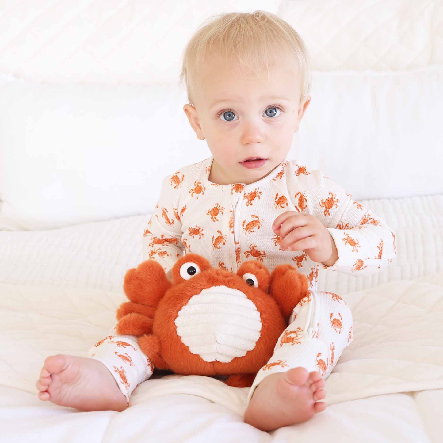Beachy Waffle Bamboo Convertible Zip Rompers