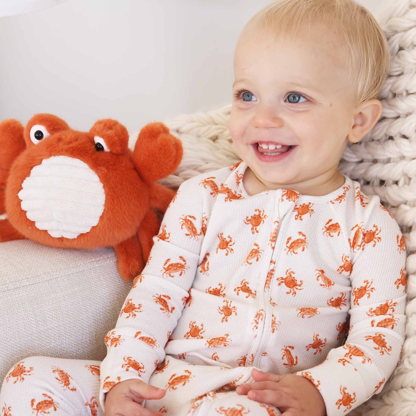 Beachy Waffle Bamboo Convertible Zip Rompers