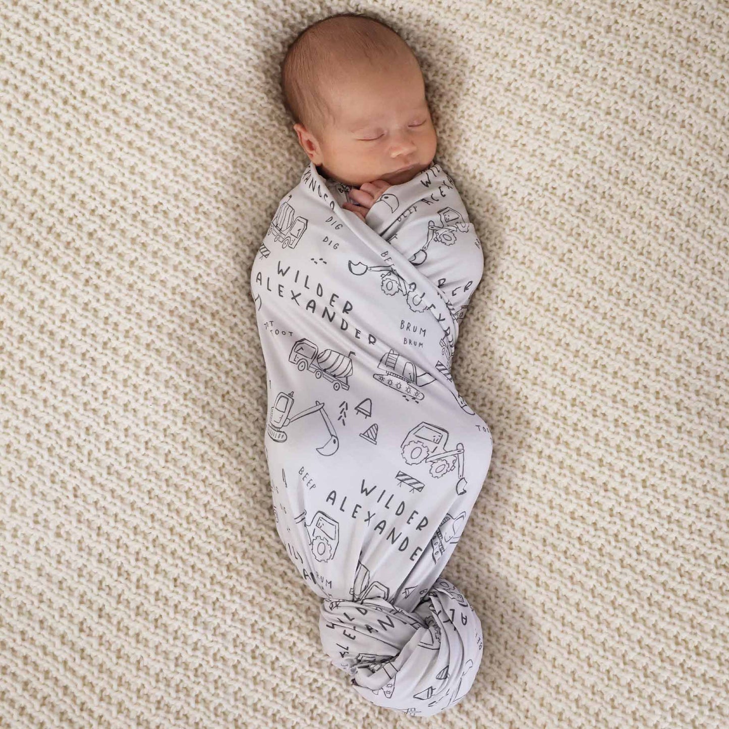 Doodle Dozers Personalized Swaddle Blanket