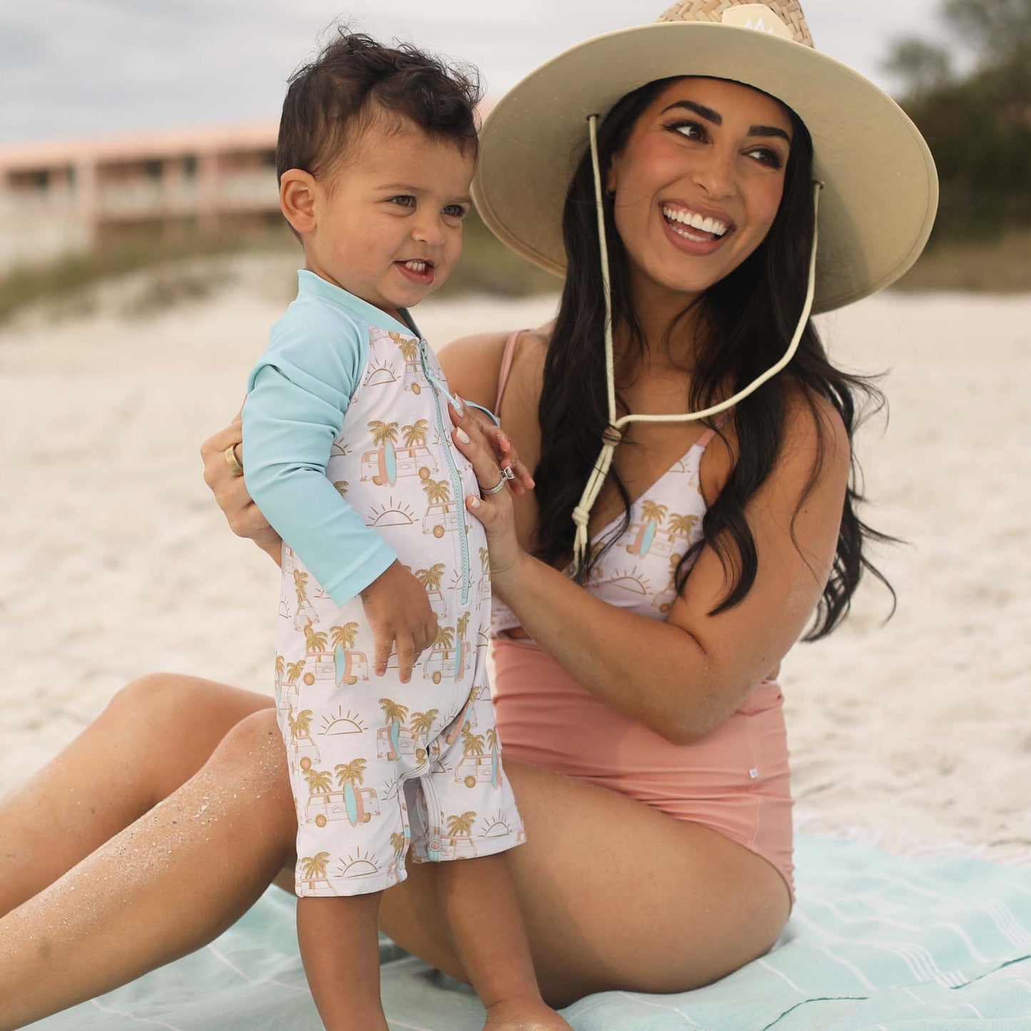 Long Sleeve Rash Guard Swim Romper Shortie | All Prints