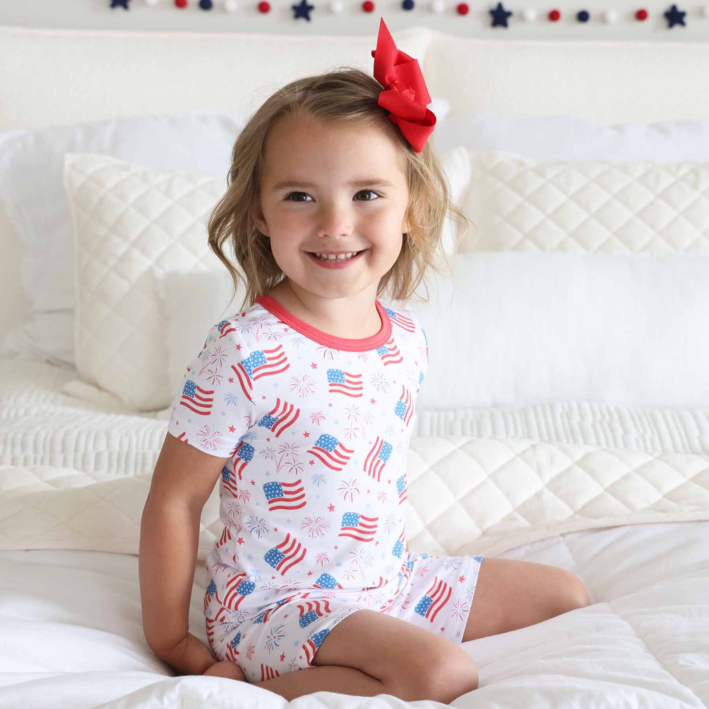 4th of July Two-Piece Short Pajama Sets