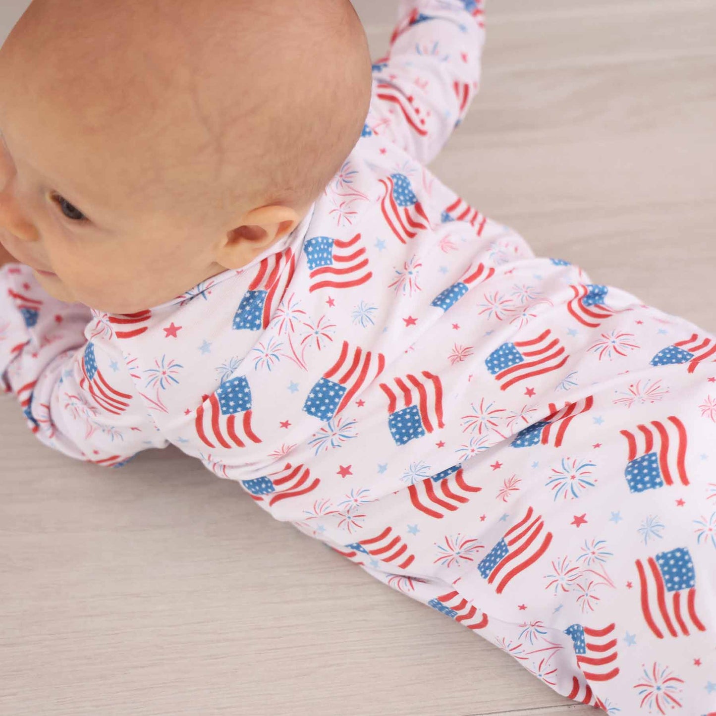 4th of July Zipper Footies