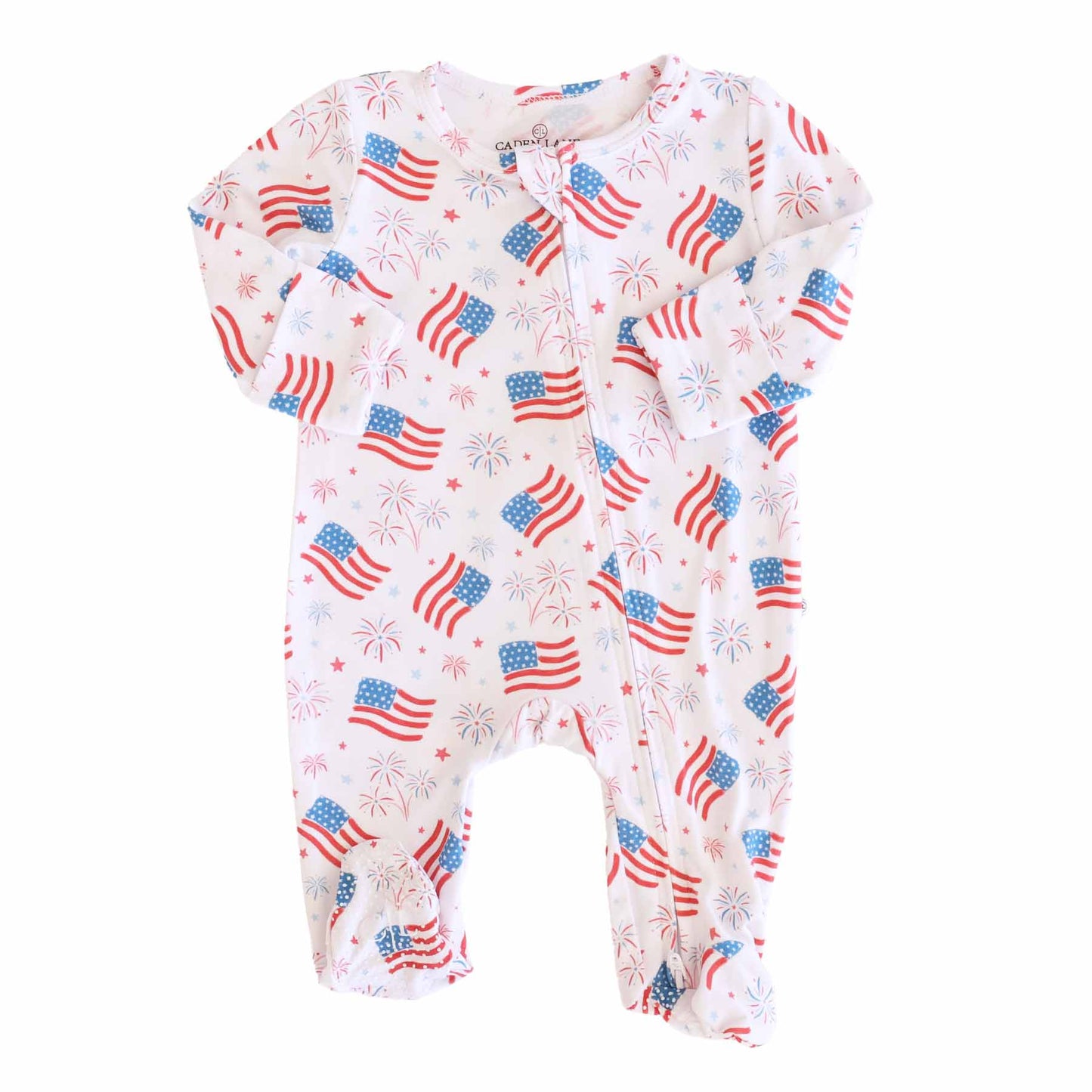 4th of July Zipper Footies