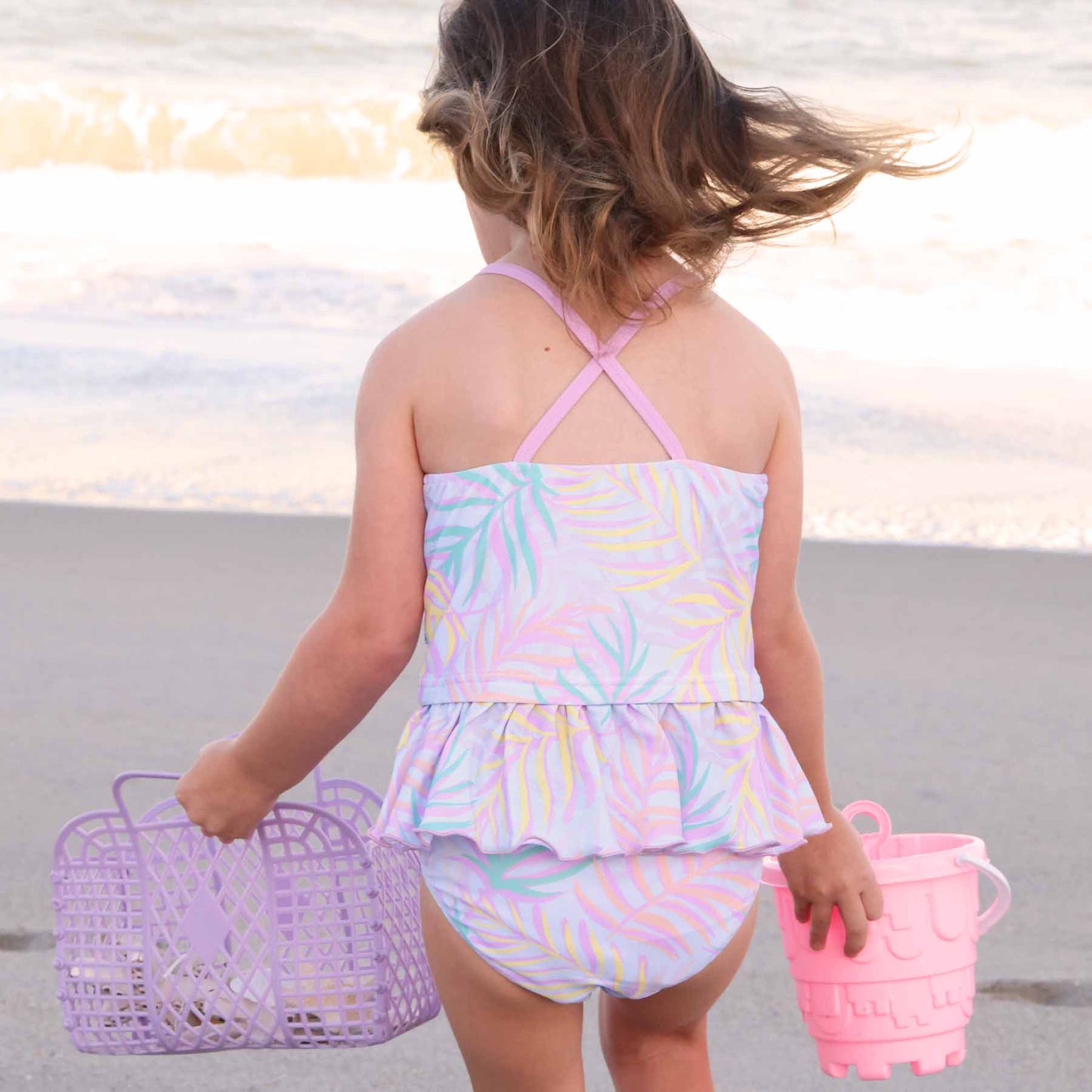 Two Piece Strappy Tankini | Island Palms