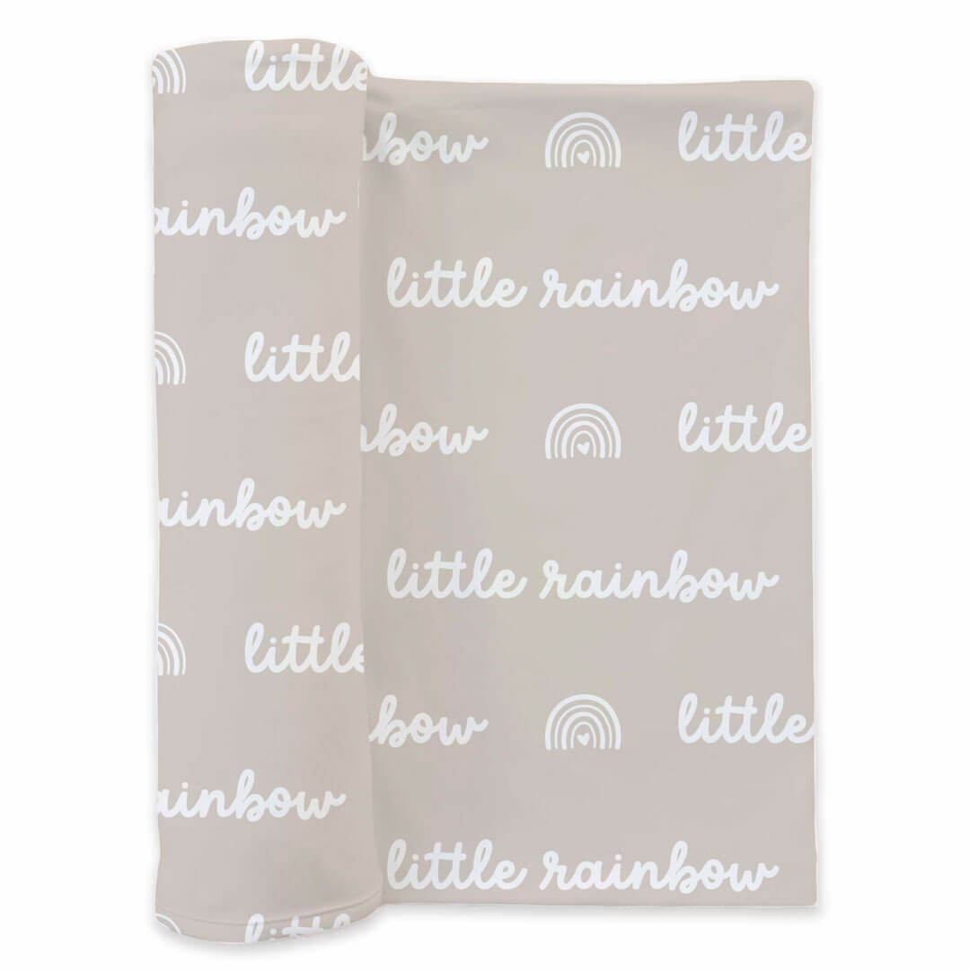 Little Rainbow Swaddle Blanket | Neutral