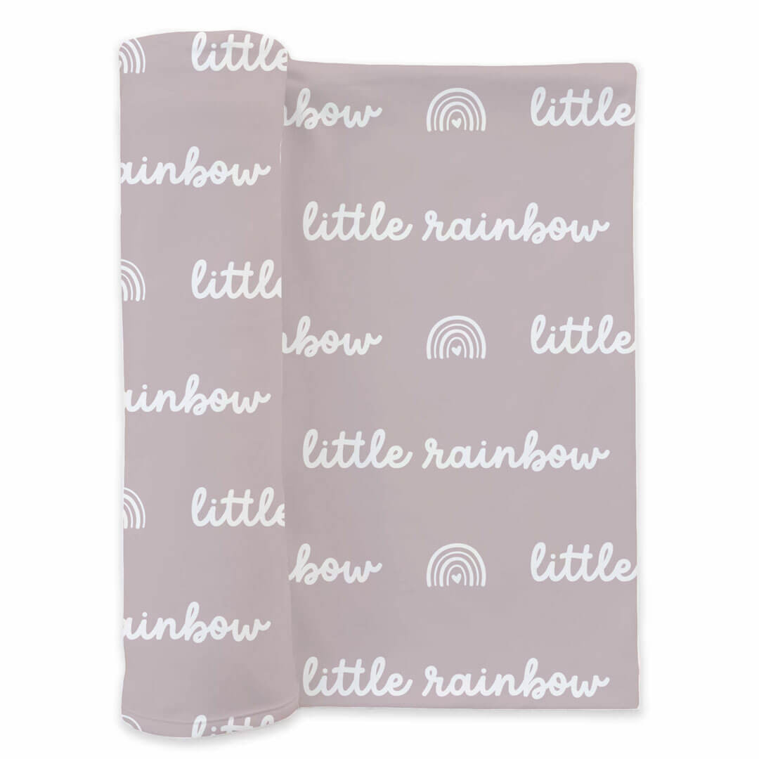 Little Rainbow Swaddle Blanket | Lilac