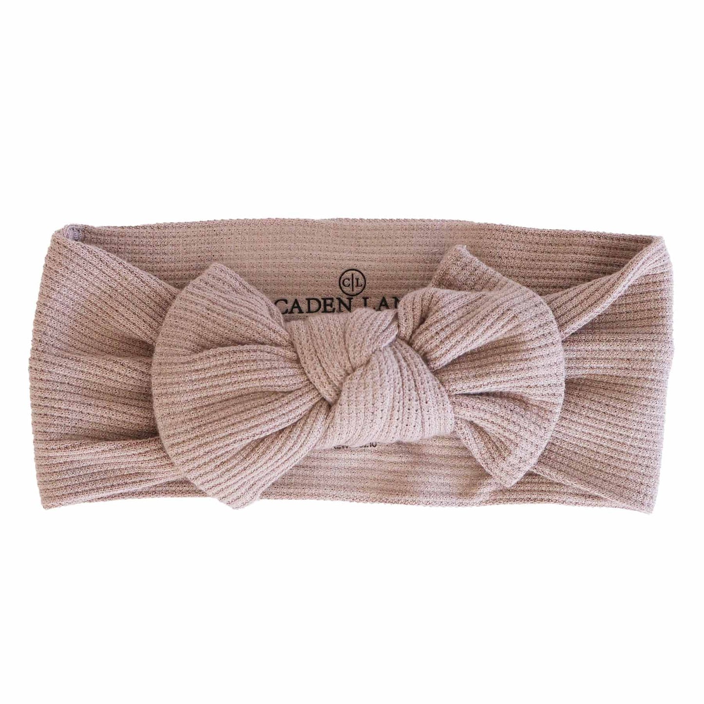 Waffle Knit Large Bow Headwraps