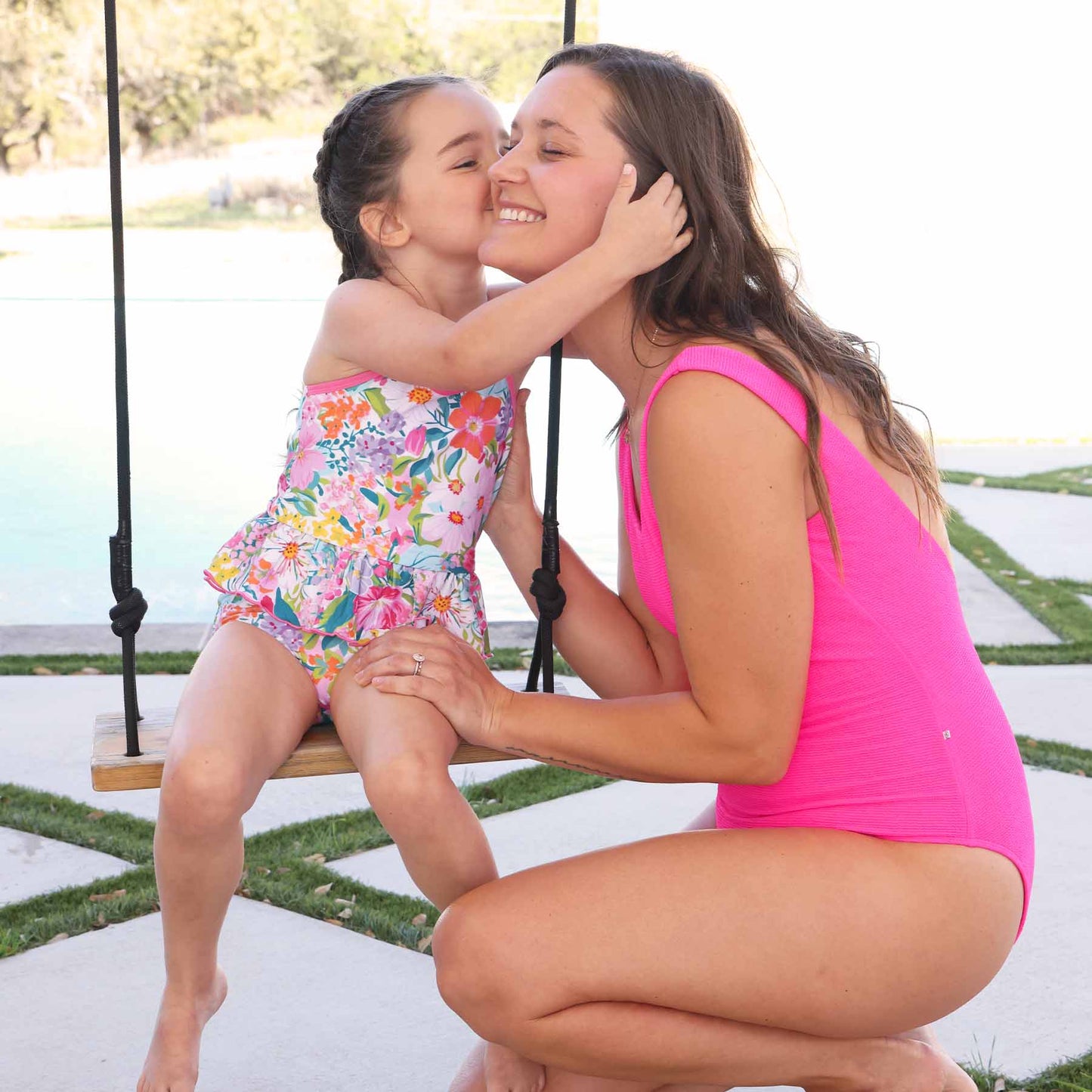 Two-Piece Strappy Tankini | Seaside Blooms