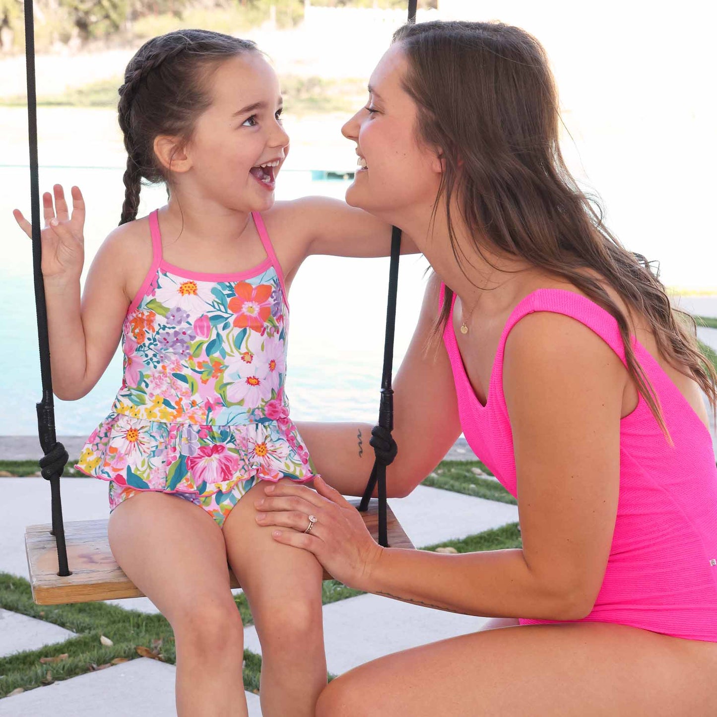 Two-Piece Strappy Tankini | Seaside Blooms