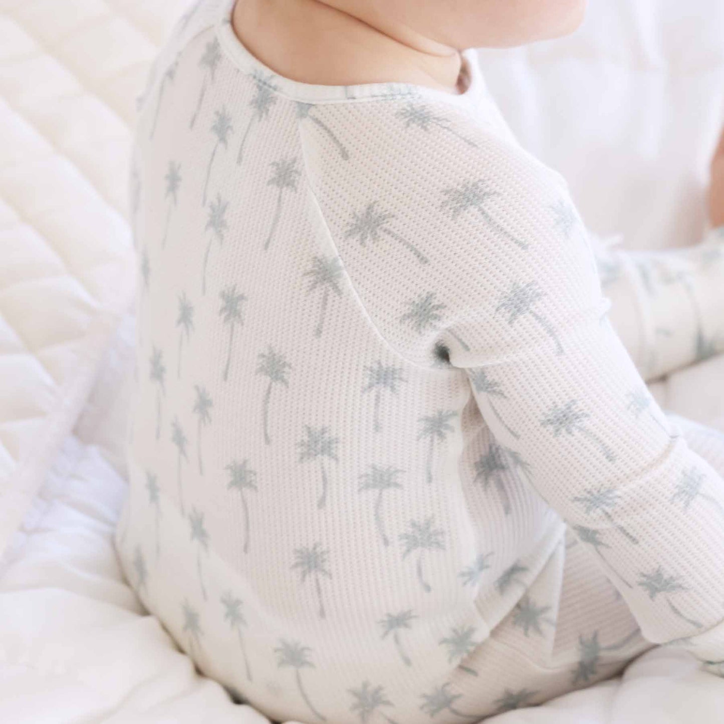 Beachy Waffle Bamboo Convertible Zip Rompers