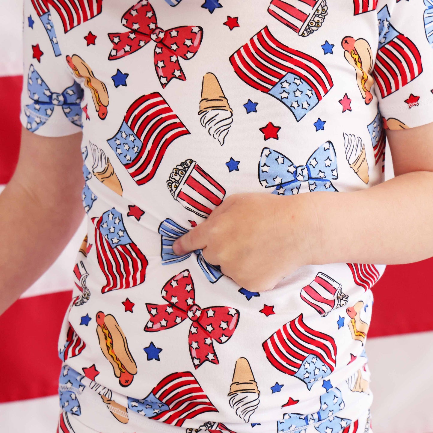4th of July Two-Piece Short Pajama Sets