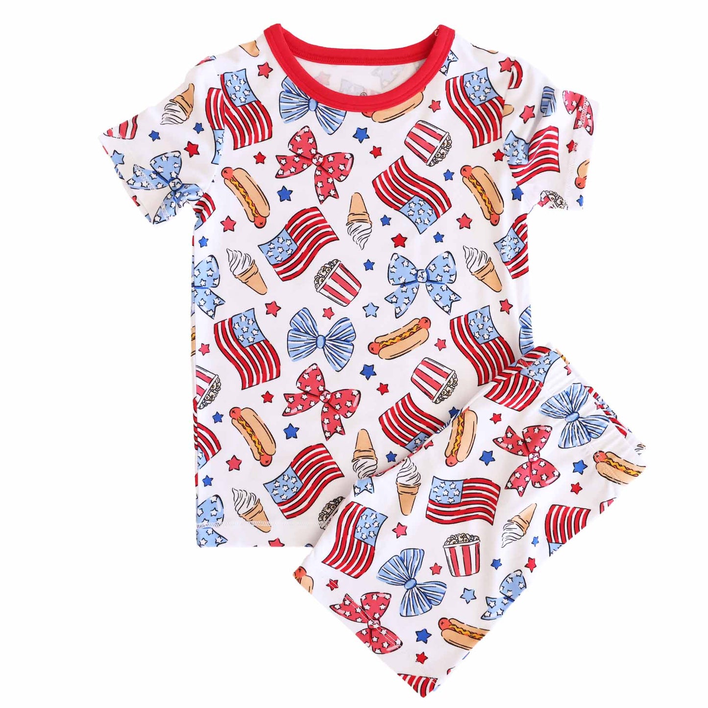 4th of July Two-Piece Short Pajama Sets