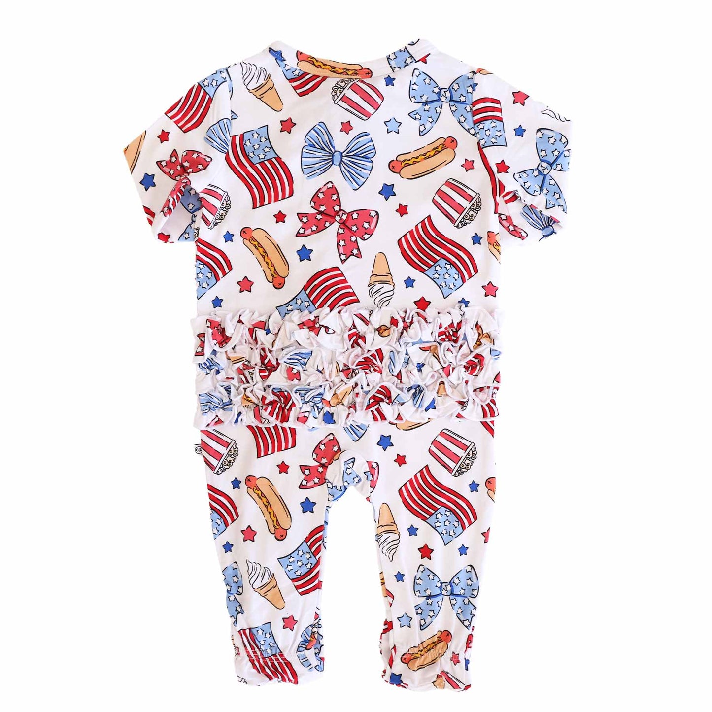 4th of July Zipper Footies