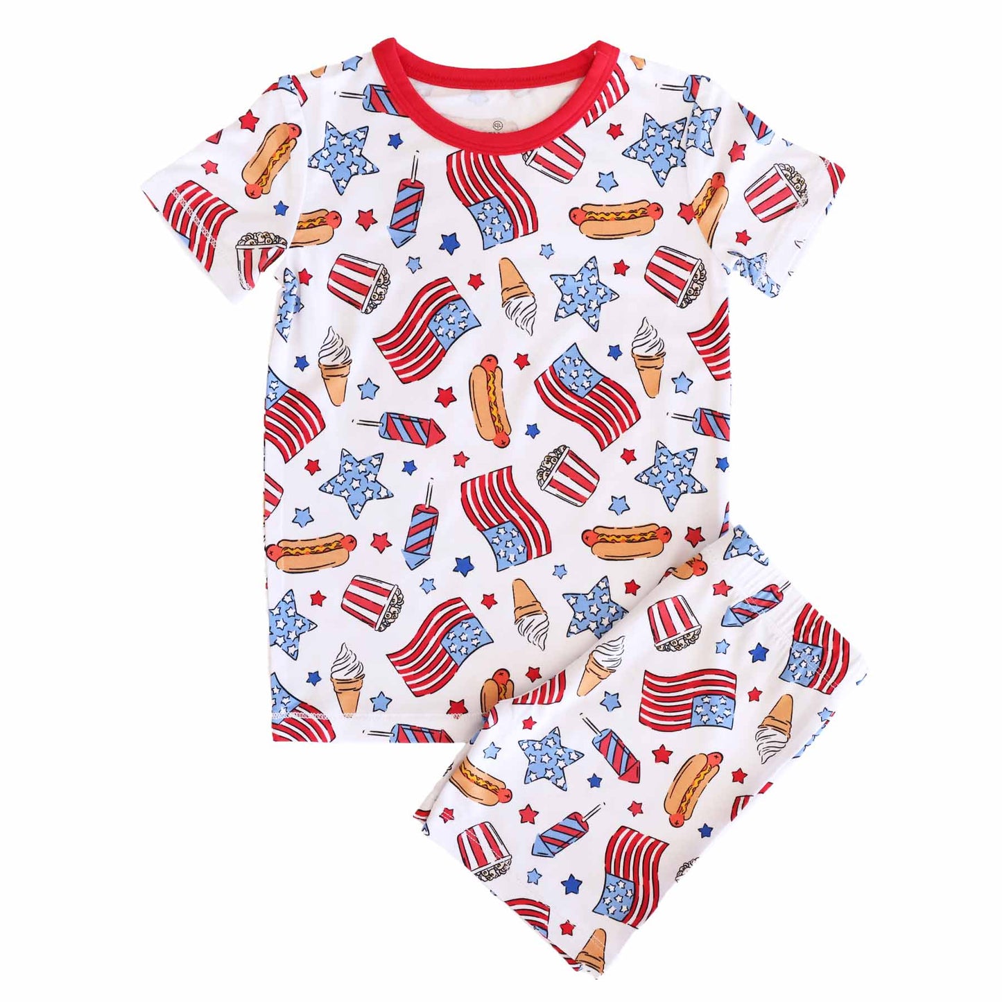 4th of July Two-Piece Short Pajama Sets