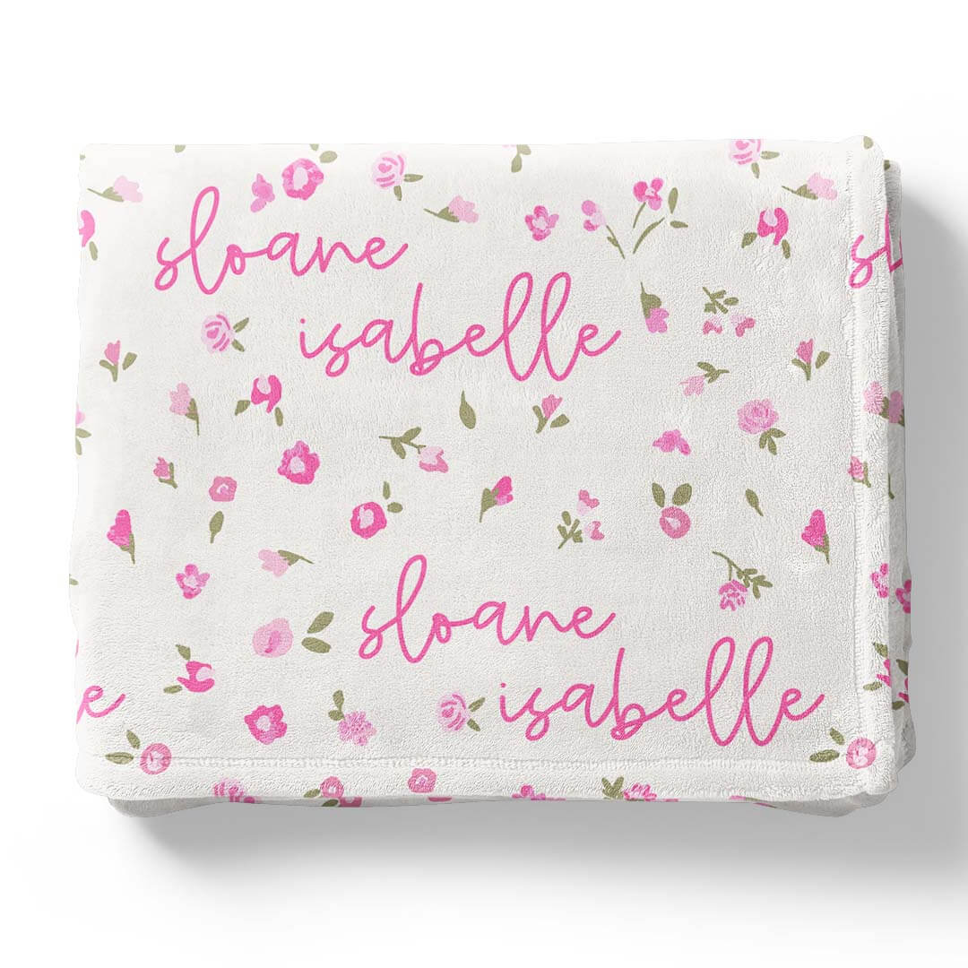 Penny's Posies Personalized Kids Blanket