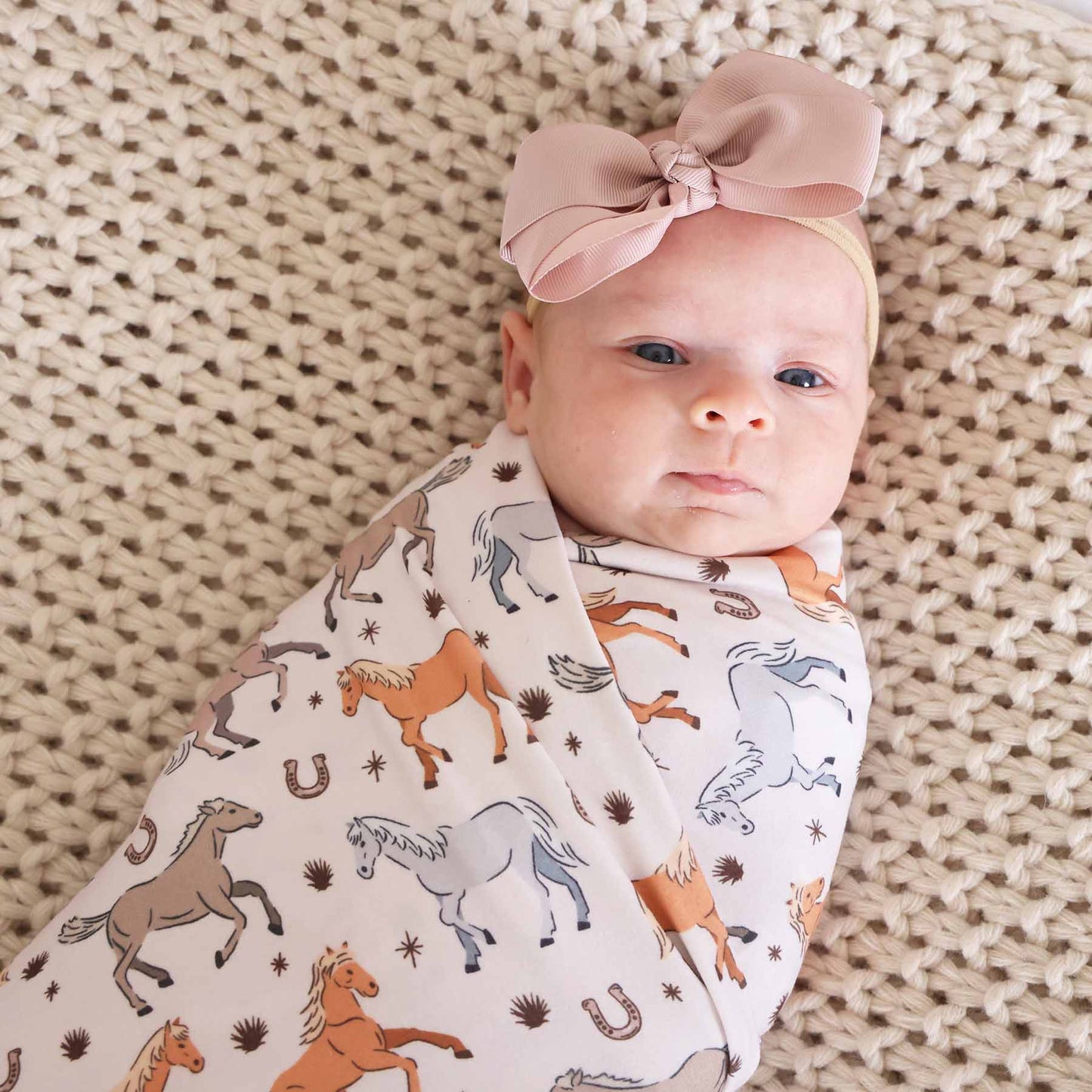 P's Ponies Oversized Swaddle Blanket