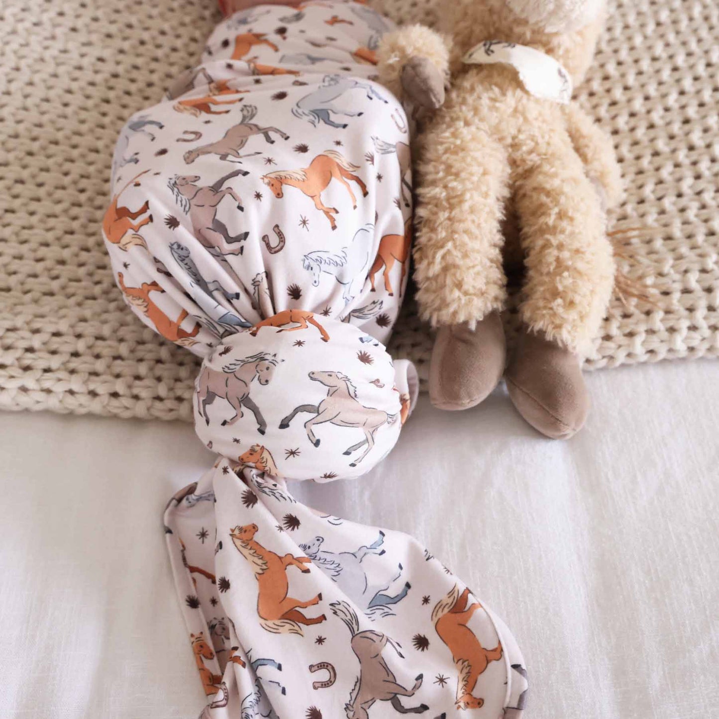 P's Ponies Oversized Swaddle Blanket