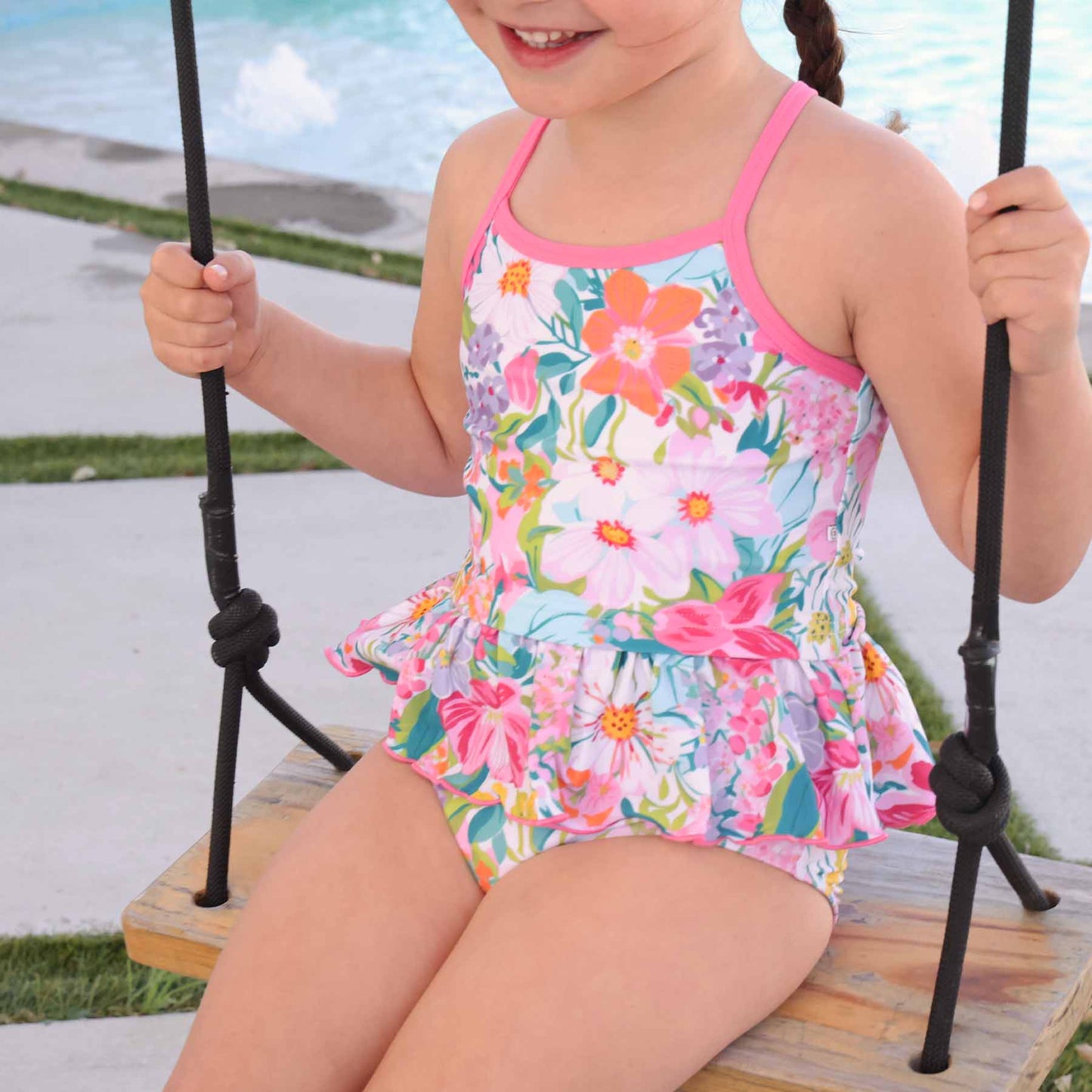 Two-Piece Strappy Tankini | Seaside Blooms