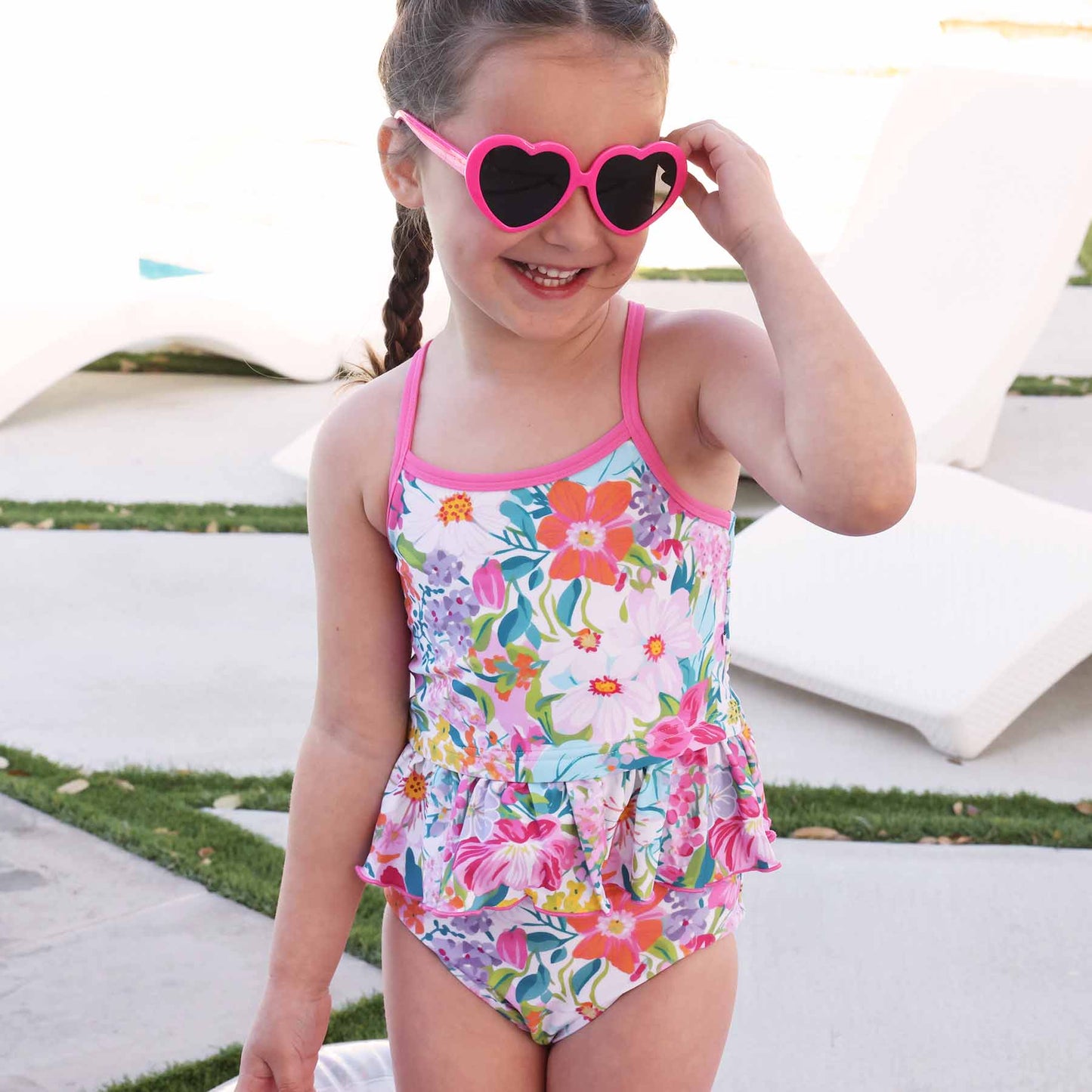 Two-Piece Strappy Tankini | Seaside Blooms