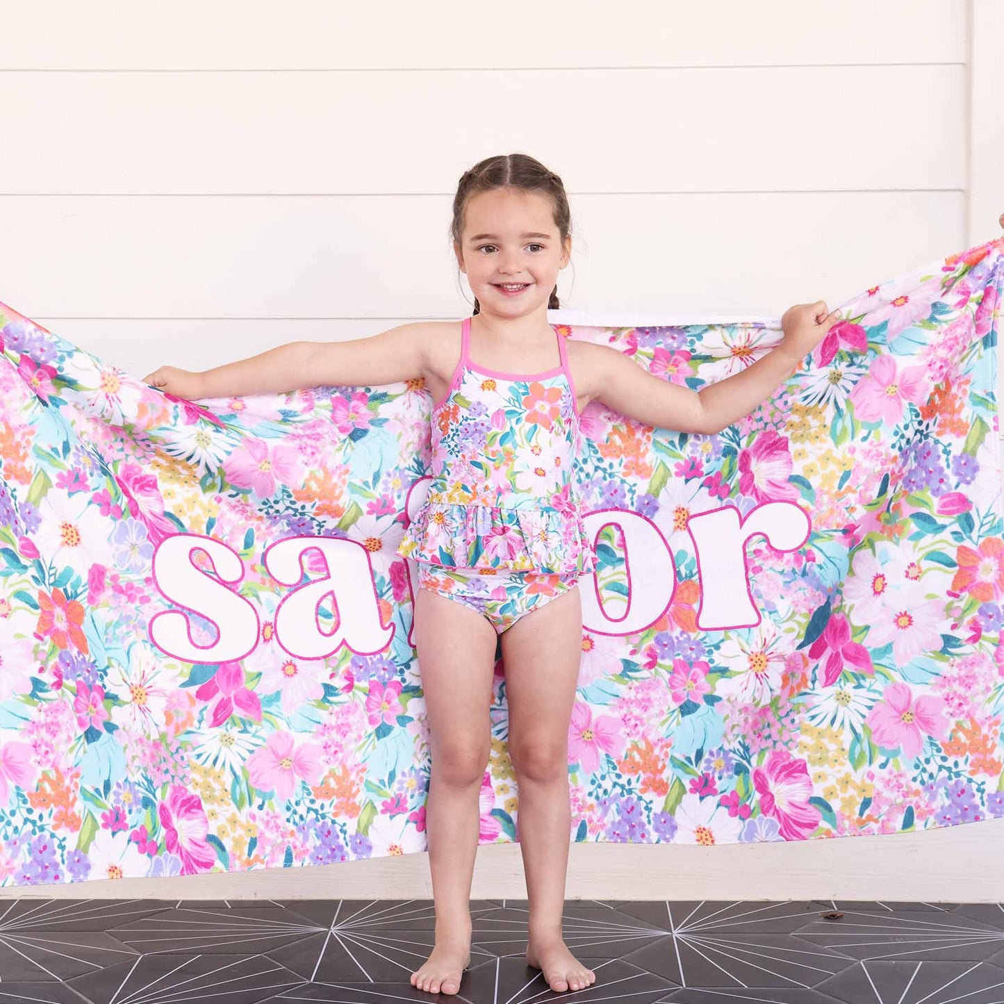 Two-Piece Strappy Tankini | Seaside Blooms