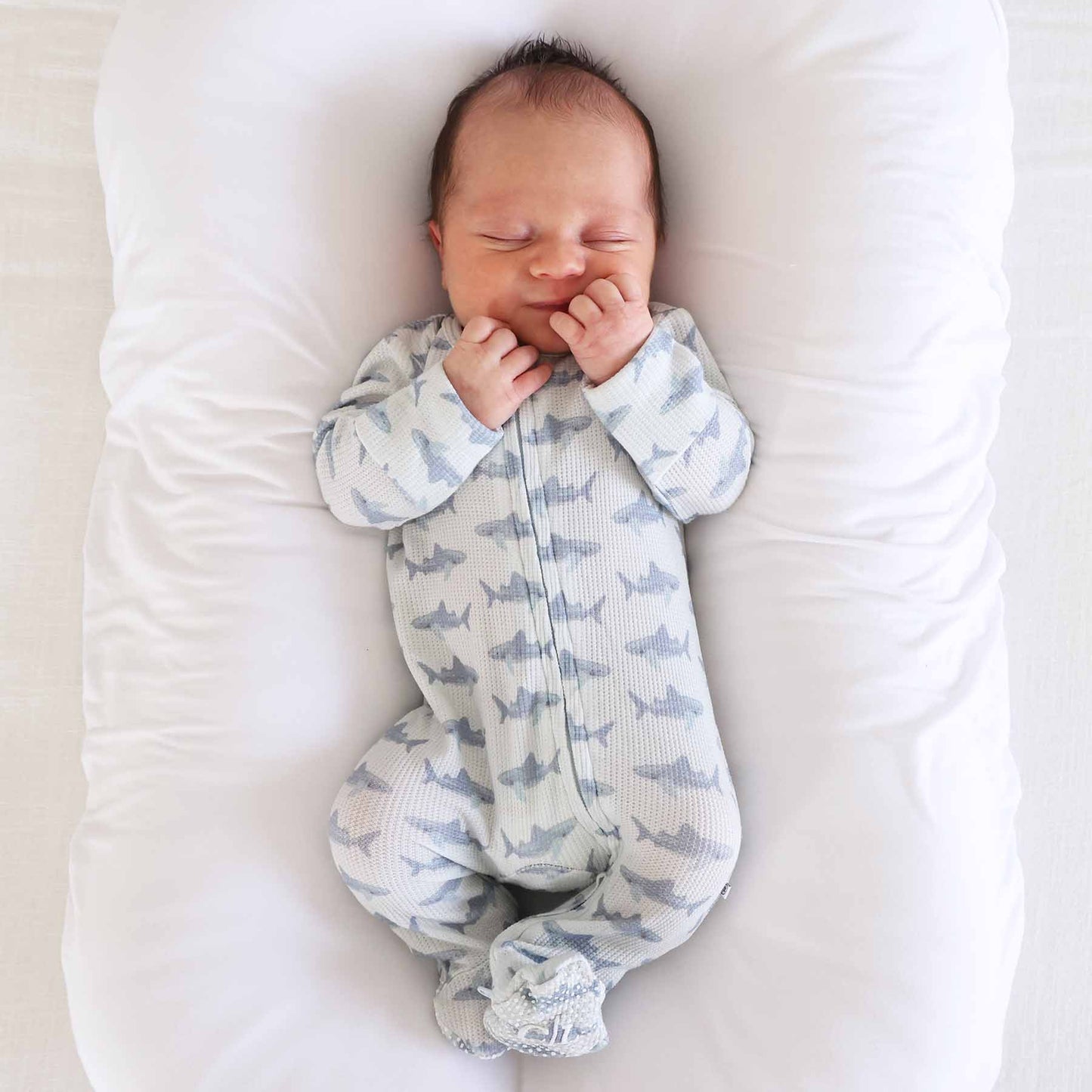 Bamboo Waffle Zipper Footies | Printed