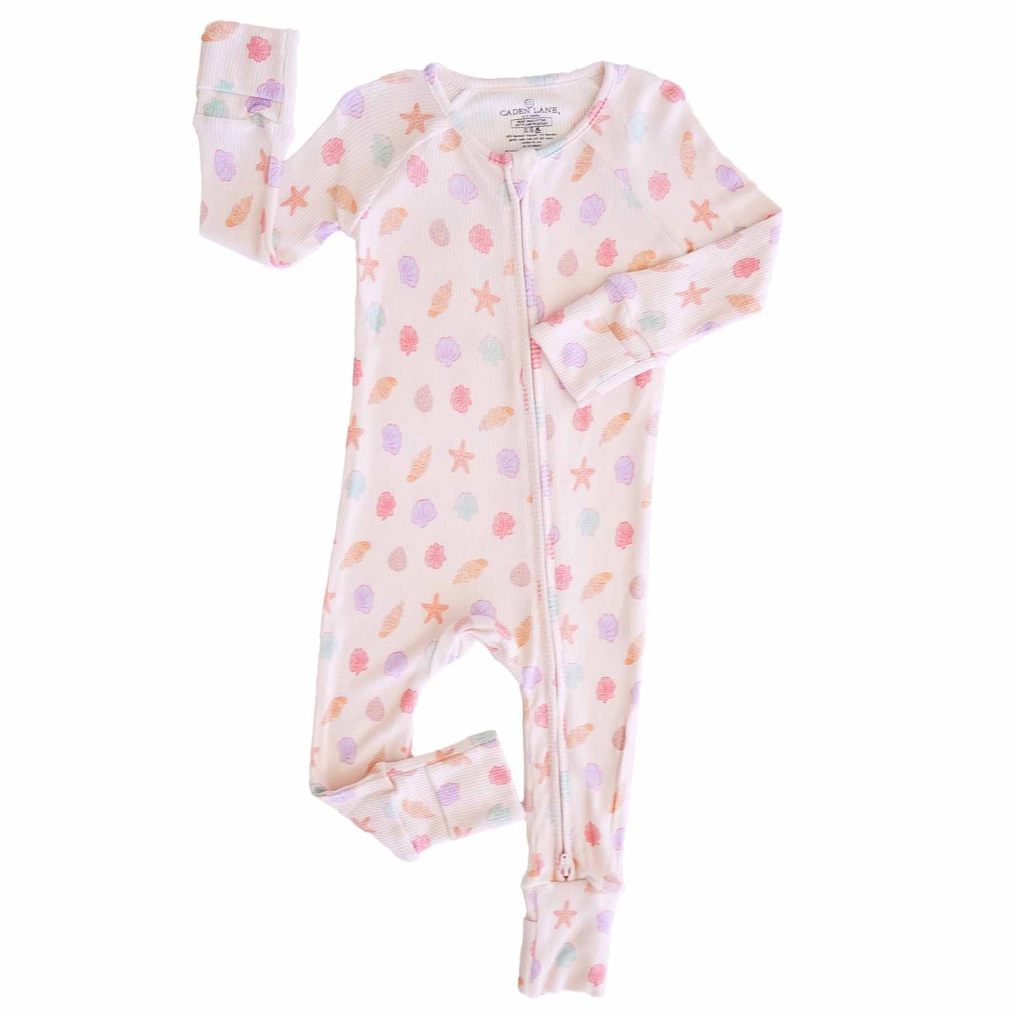 Beachy Waffle Bamboo Convertible Zip Rompers