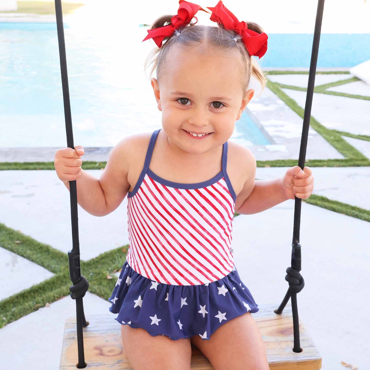 Two Piece Strappy Tankini | Star-Spangled Summer