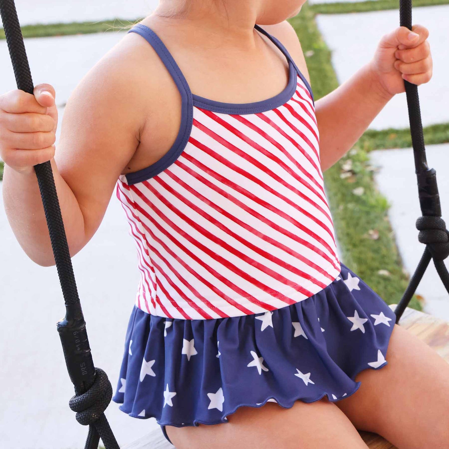 Two Piece Strappy Tankini | Star-Spangled Summer