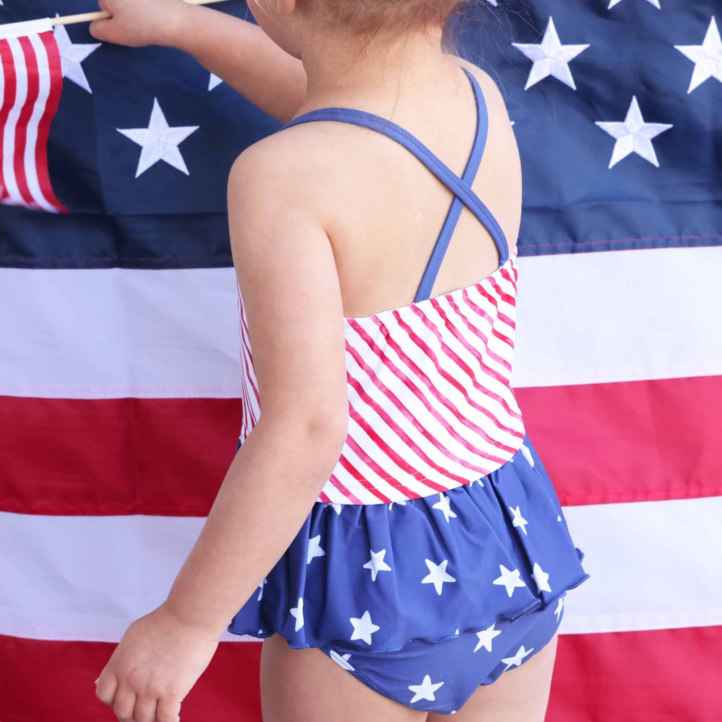Two Piece Strappy Tankini | Star-Spangled Summer