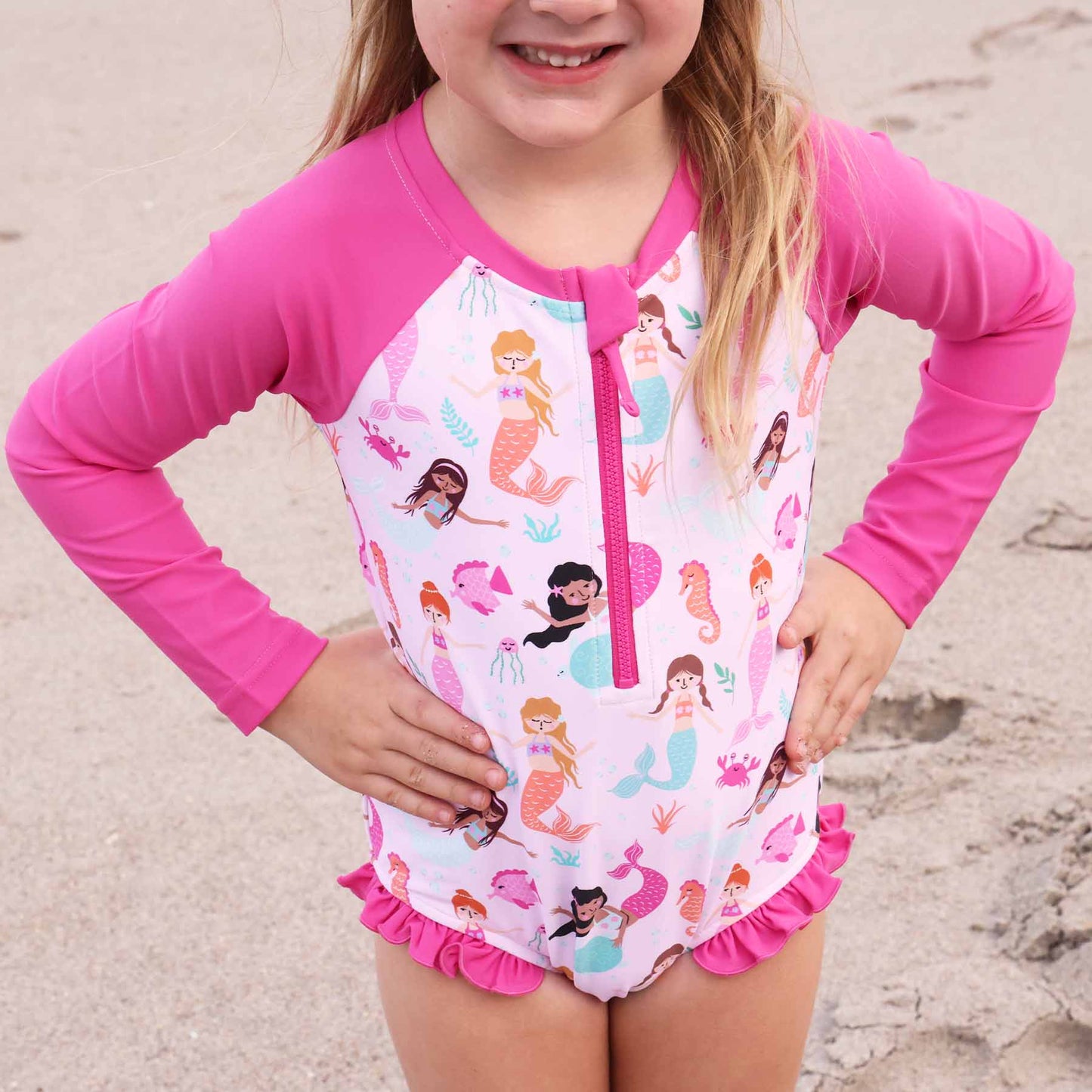 Long Sleeve Rash Guard with Front Zipper | Best Sellers