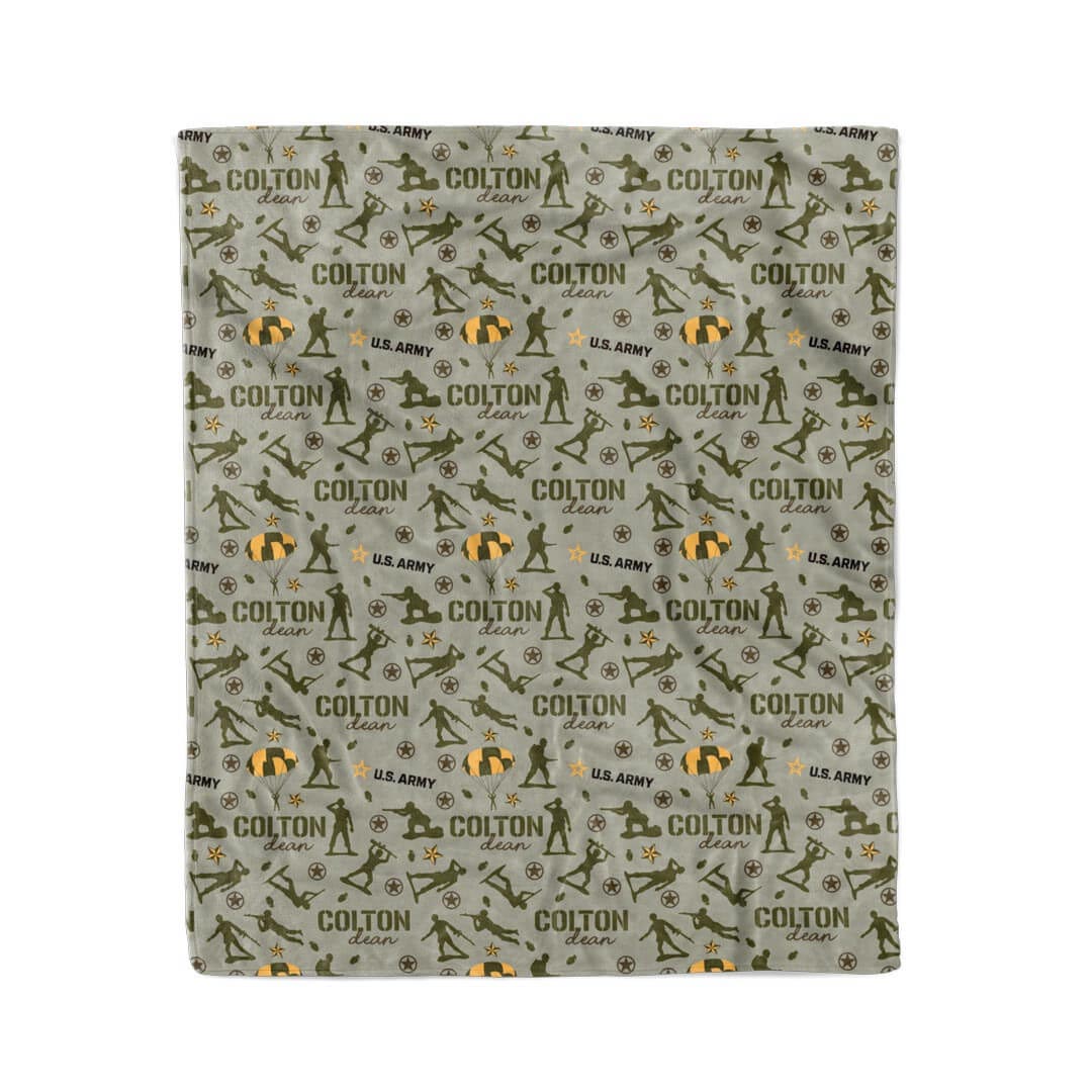 U.S. Army Personalized Kids Blanket