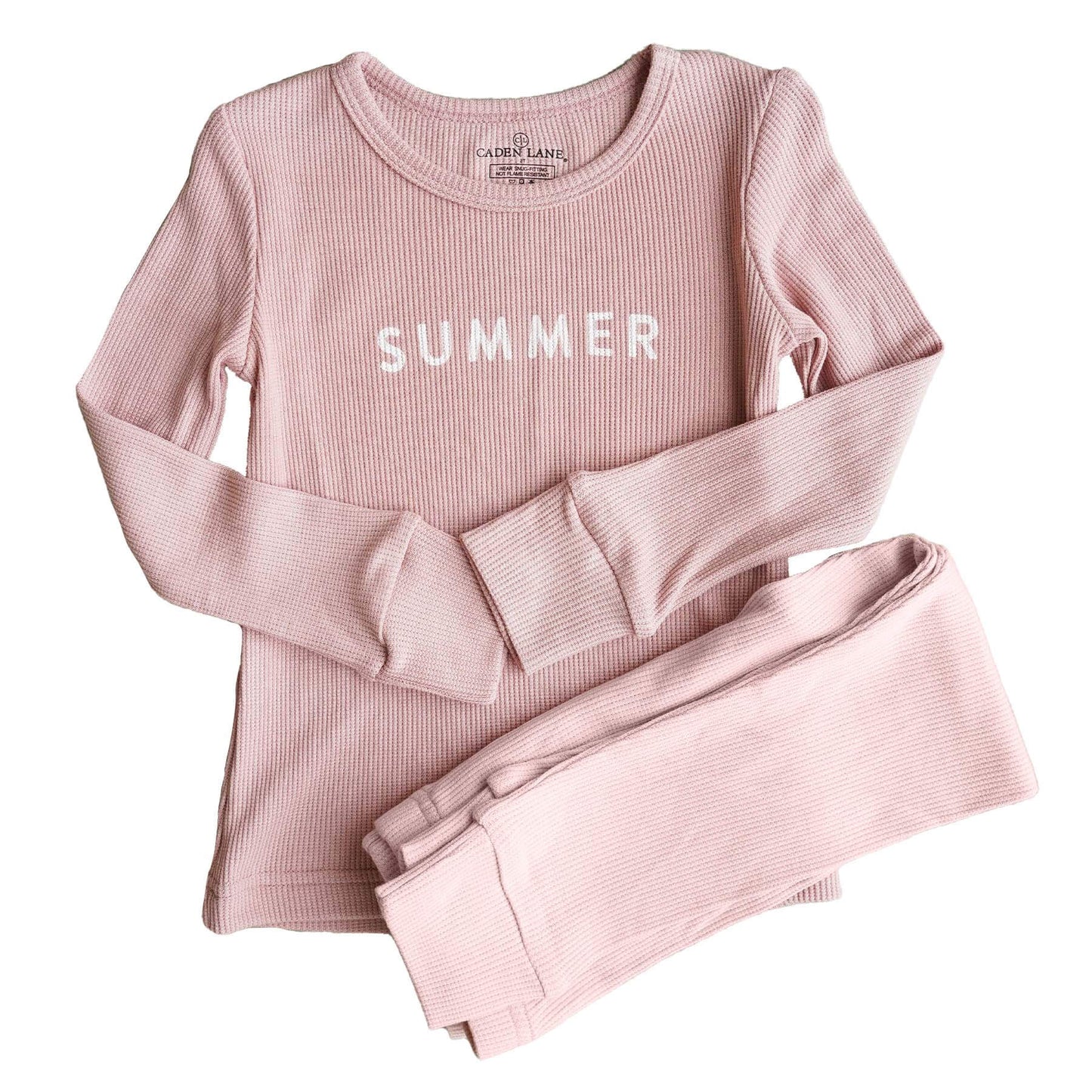 Bamboo Waffle Personalized Two Piece Pajama Sets
