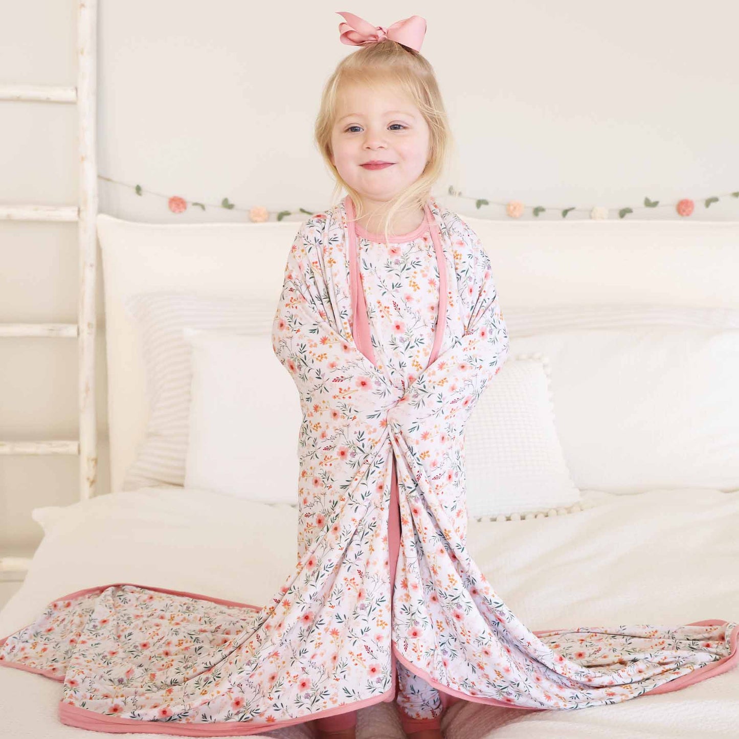 Winnie's Wildflowers Double Sided Bamboo Blanket