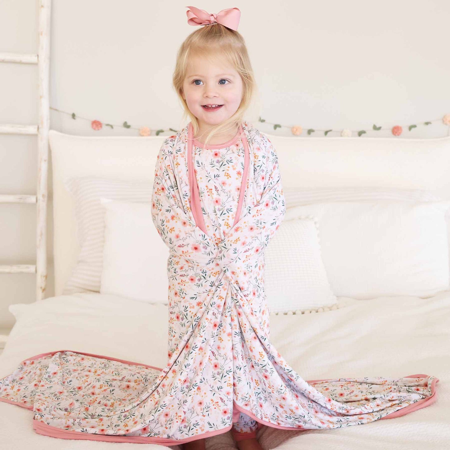 Winnie's Wildflowers Double Sided Bamboo Blanket