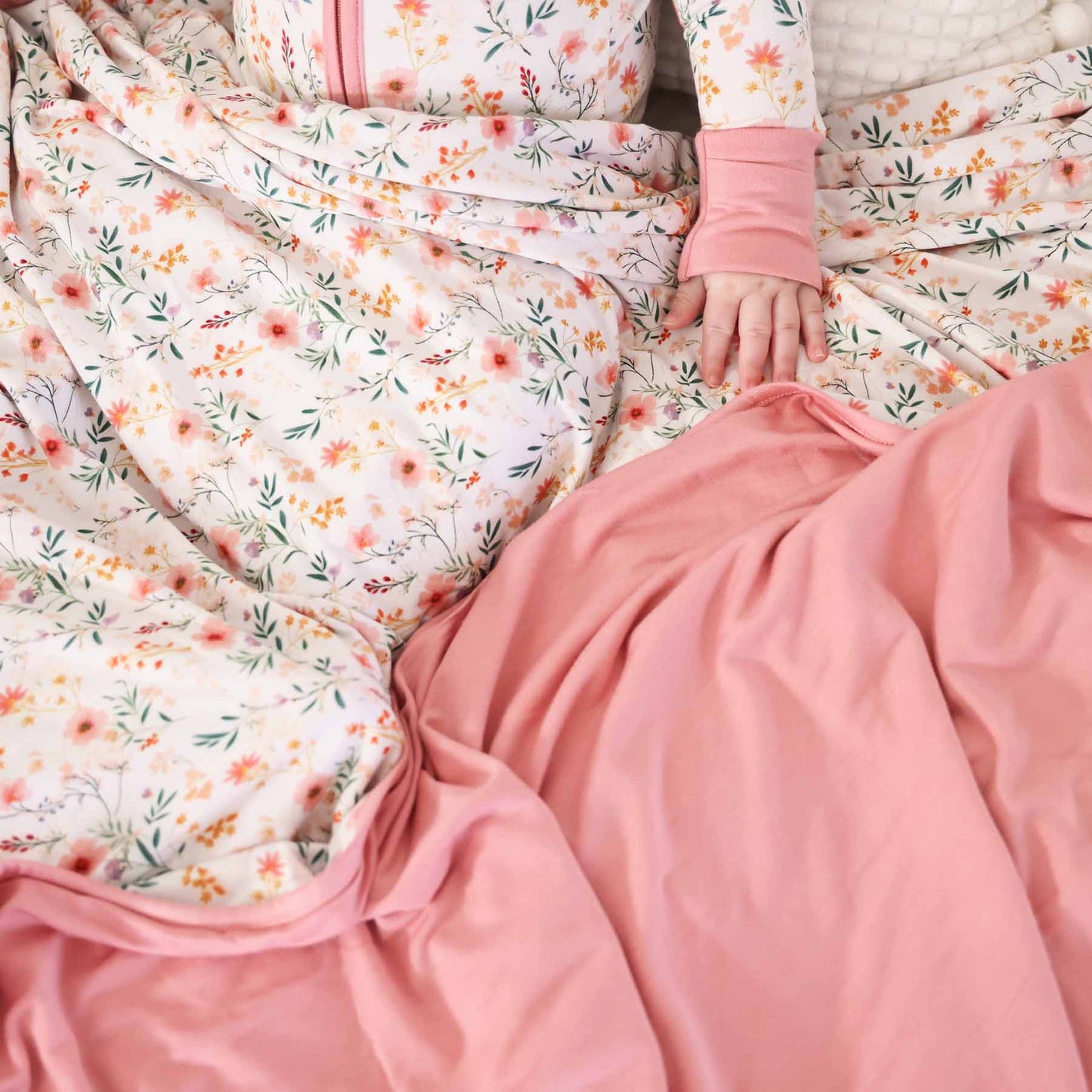Winnie's Wildflowers Double Sided Bamboo Blanket