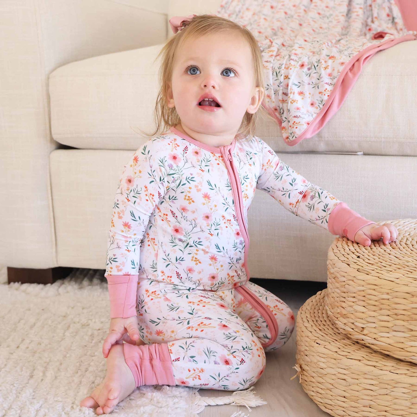 Winnie's Wildflowers Convertible Zip Romper