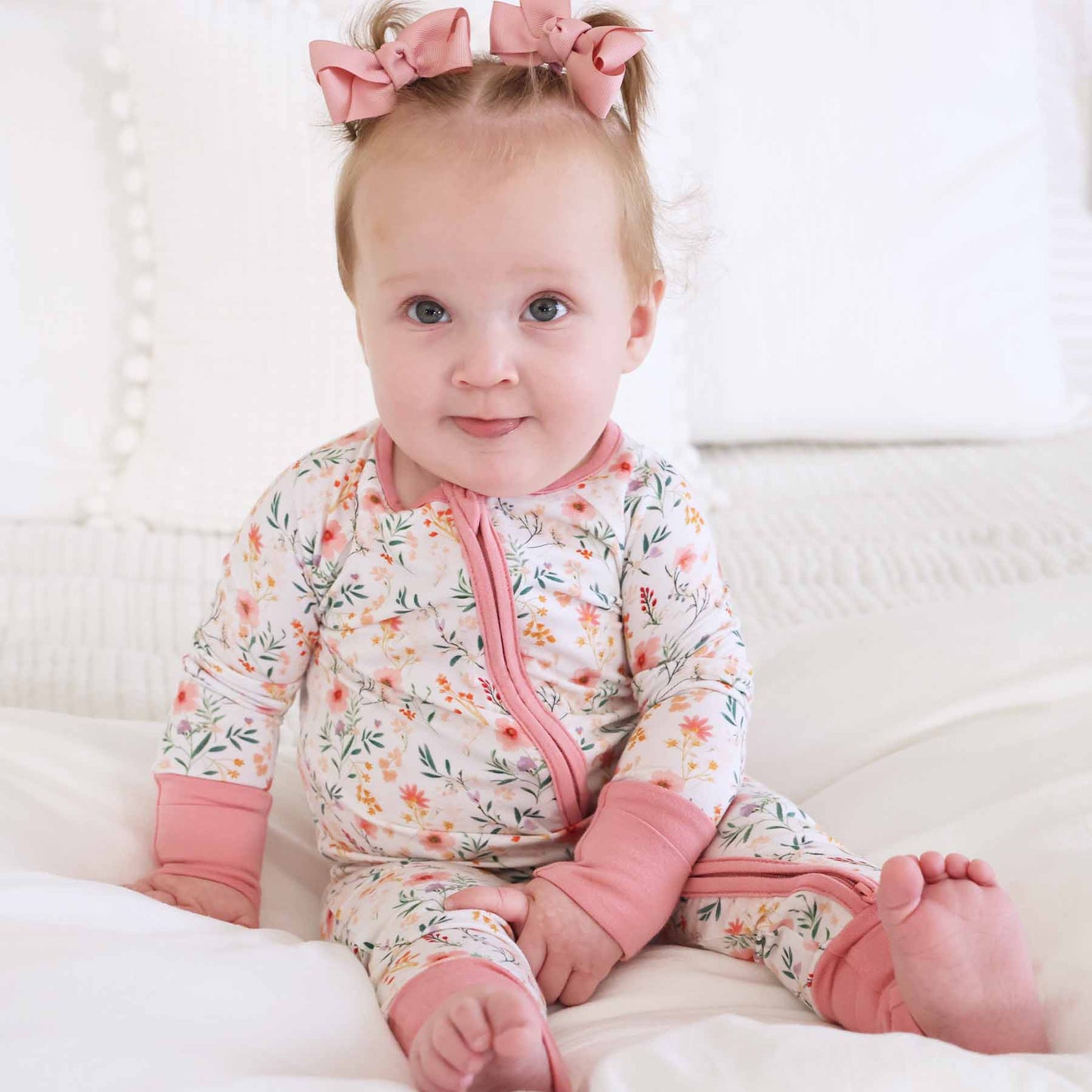 Winnie's Wildflowers Convertible Zip Romper